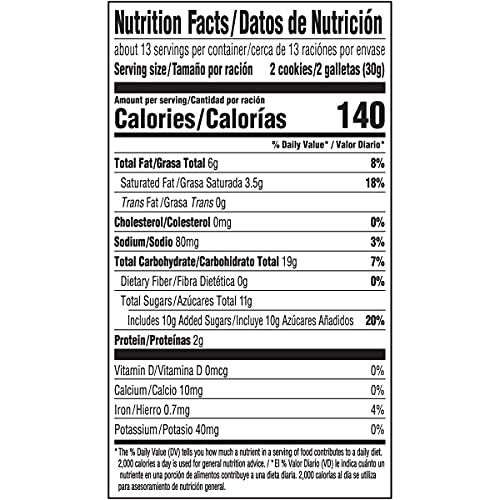 CHIPS AHOY! Galletas masticables con chispas de chocolate con Reese's Peanut Butter Cups, tamaño familiar, 14.25 oz