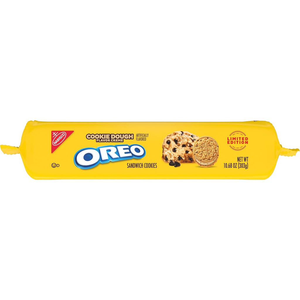 OREO Cookie Dough Creme Sandwich Cookies, Limited Edition, 10.68 oz