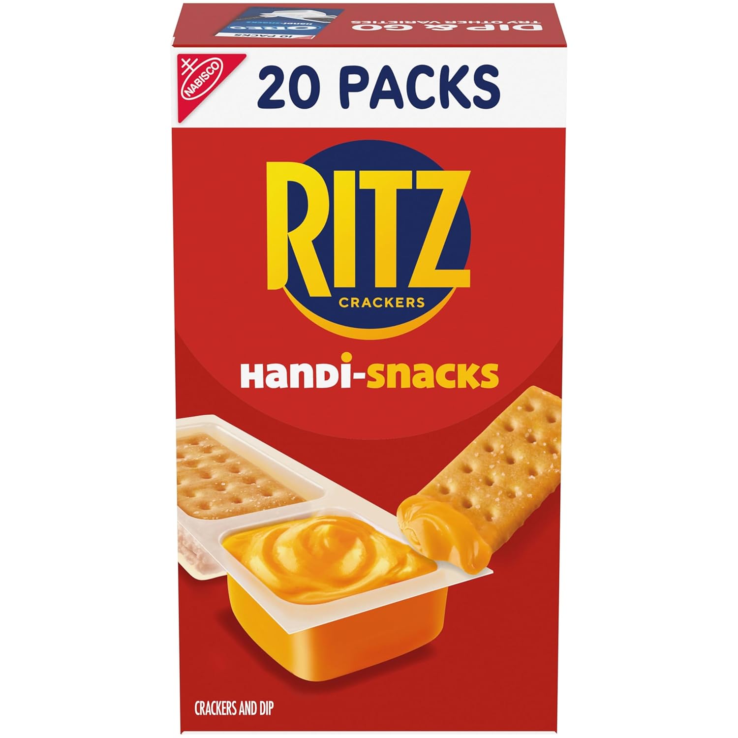 Handi-Snacks RITZ Crackers 'N Cheesy Dip Snack Packs, 20 Snack Packs