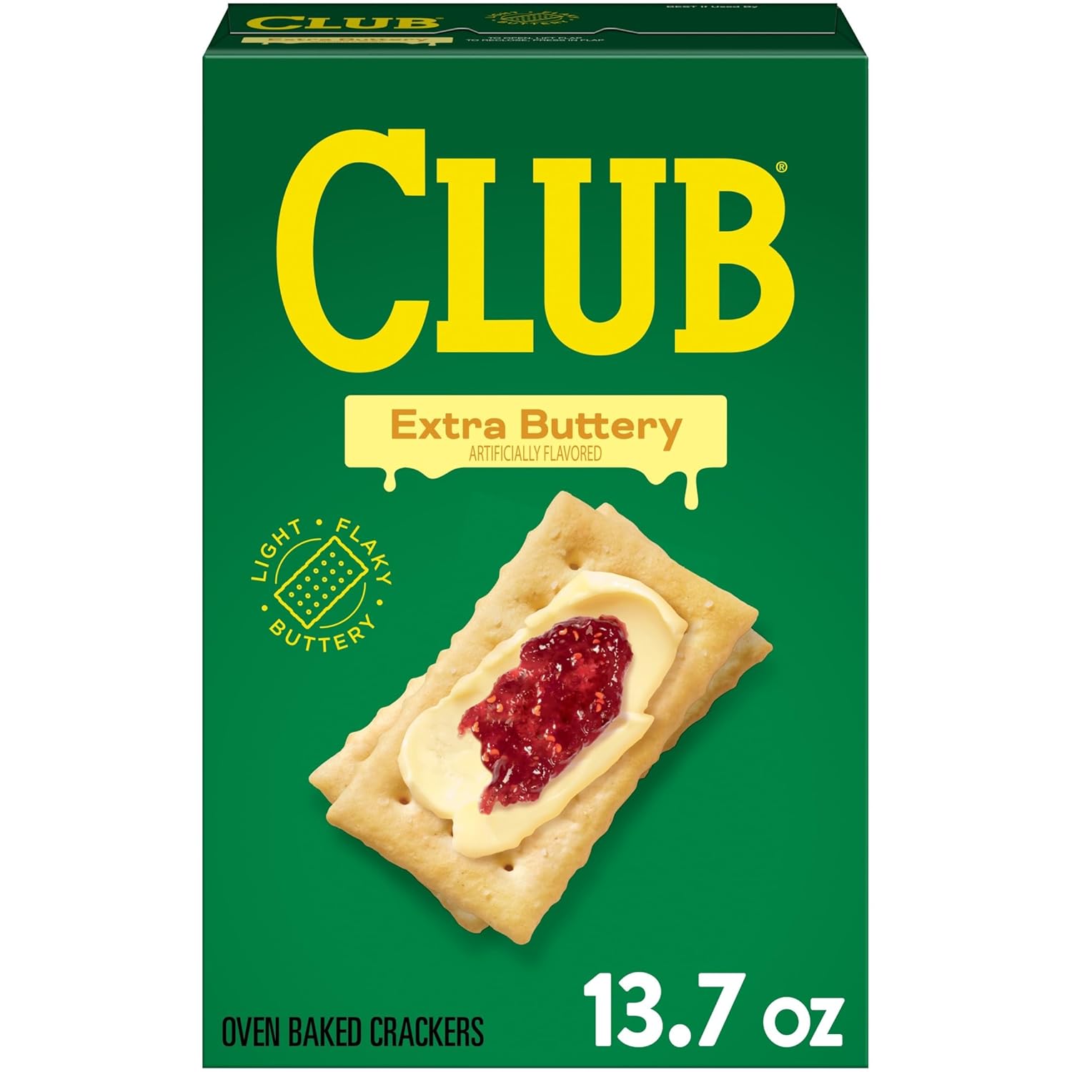 Club Crackers, Lunch Snacks, Snack Crackers, Sweet Hawaiian, 13.7oz Box (1 Box)