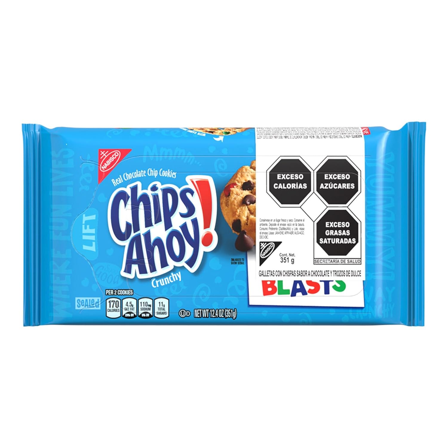 NABISCO CHIPS AHOY! CHIPS AHOY! Original Chocolate Chip Cookies, Party Size, 25.3 oz