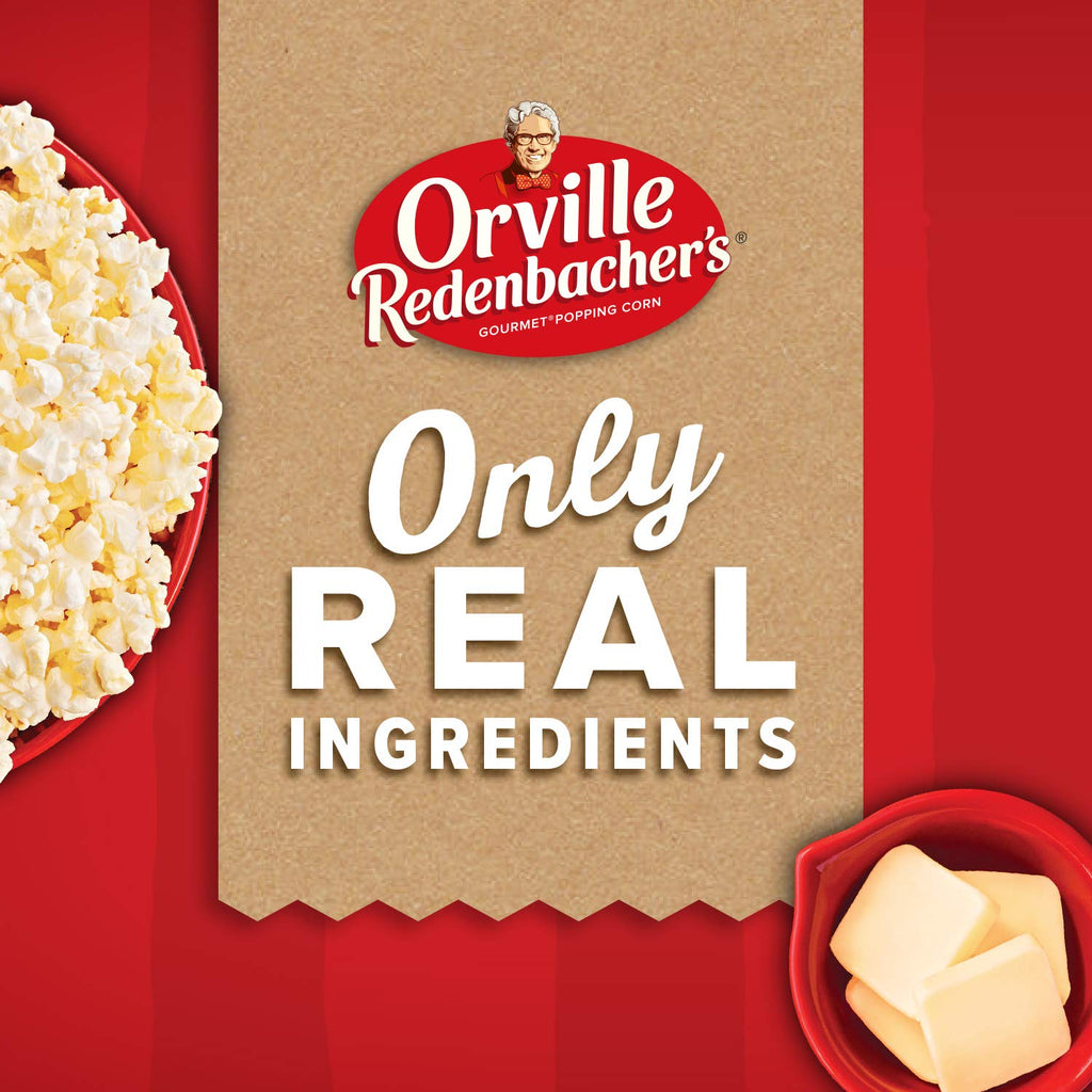 Orville Redenbacher’s Microwave Popcorn Value Size, Ultimate Butter Flavor, 3g Fiber Per Serving, 3.29 oz., 12-Count