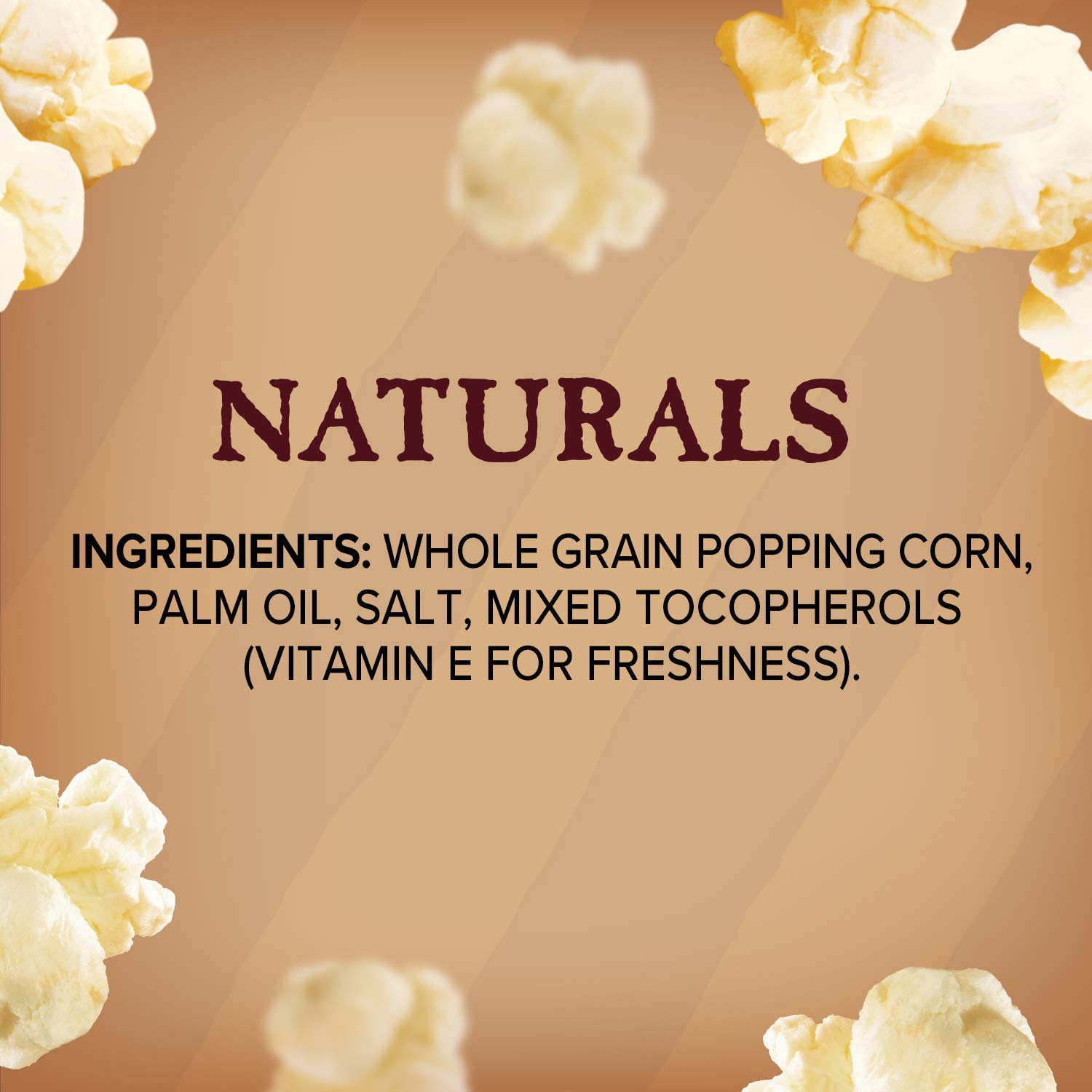 Orville Redenbacher’s Microwave Popcorn, Naturals Simply Salted Flavor, 3g Fiber Per Serving, 3.29 oz., 6-Count (6 Boxes)