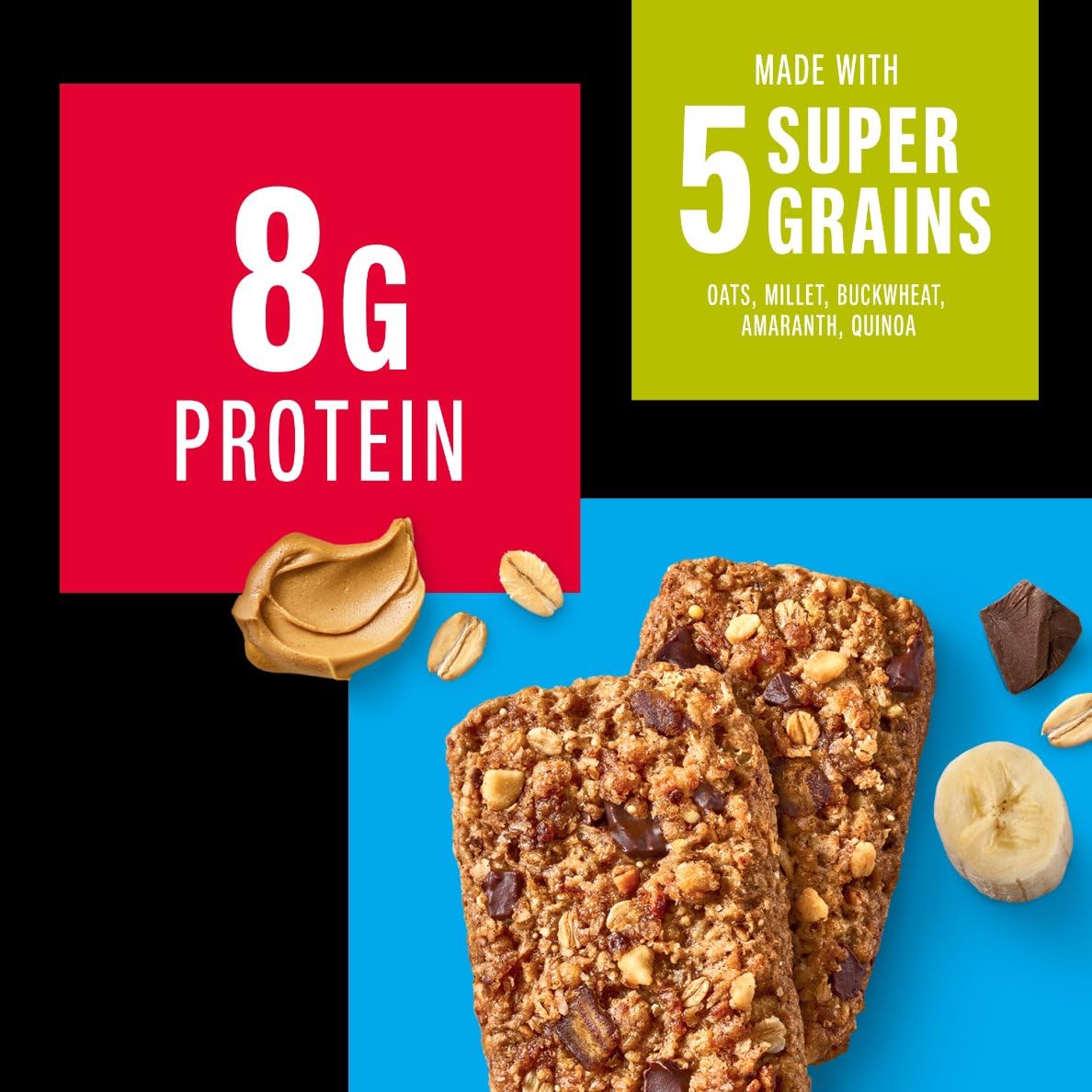 Kind, Bar Protein Breakfast Peanut Butter Banana Dark Chocolate 6 Count, 10.58 Ounce