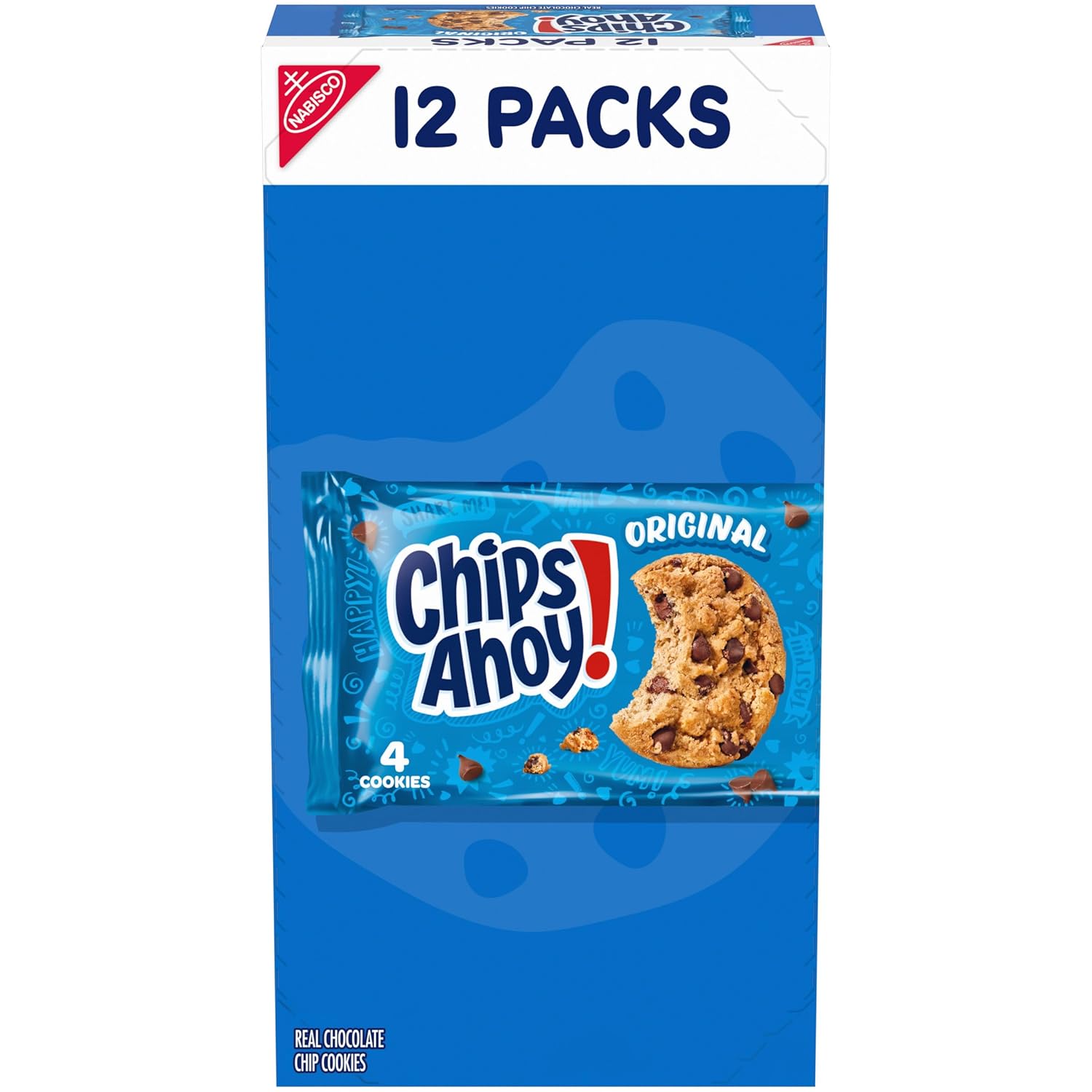 NABISCO CHIPS AHOY! CHIPS AHOY! Original Chocolate Chip Cookies, Party Size, 25.3 oz