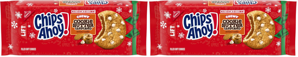 CHIPS AHOY! Galletas masticables con chispas de chocolate con Reese's Peanut Butter Cups, tamaño familiar, 14.25 oz