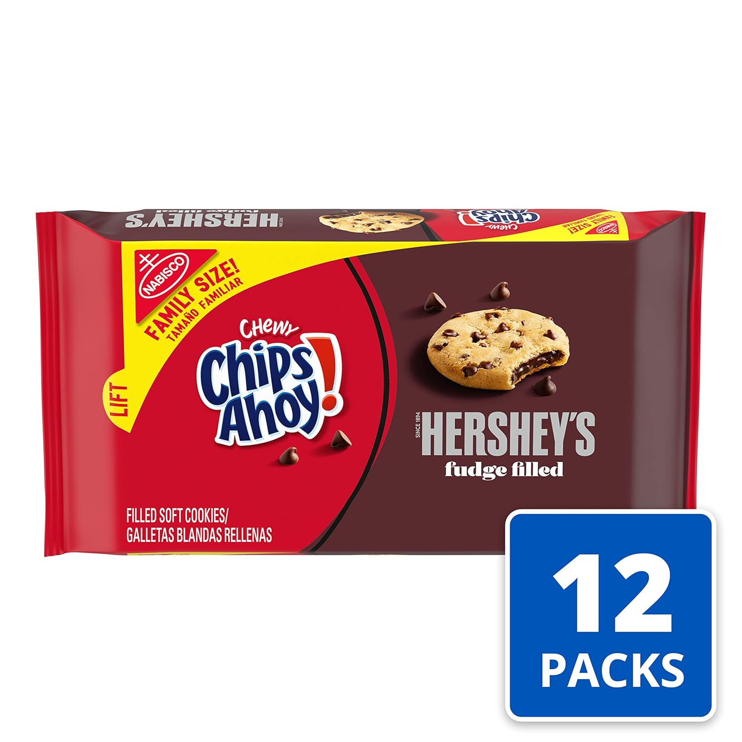 NABISCO CHIPS AHOY! CHIPS AHOY! Original Chocolate Chip Cookies, Party Size, 25.3 oz