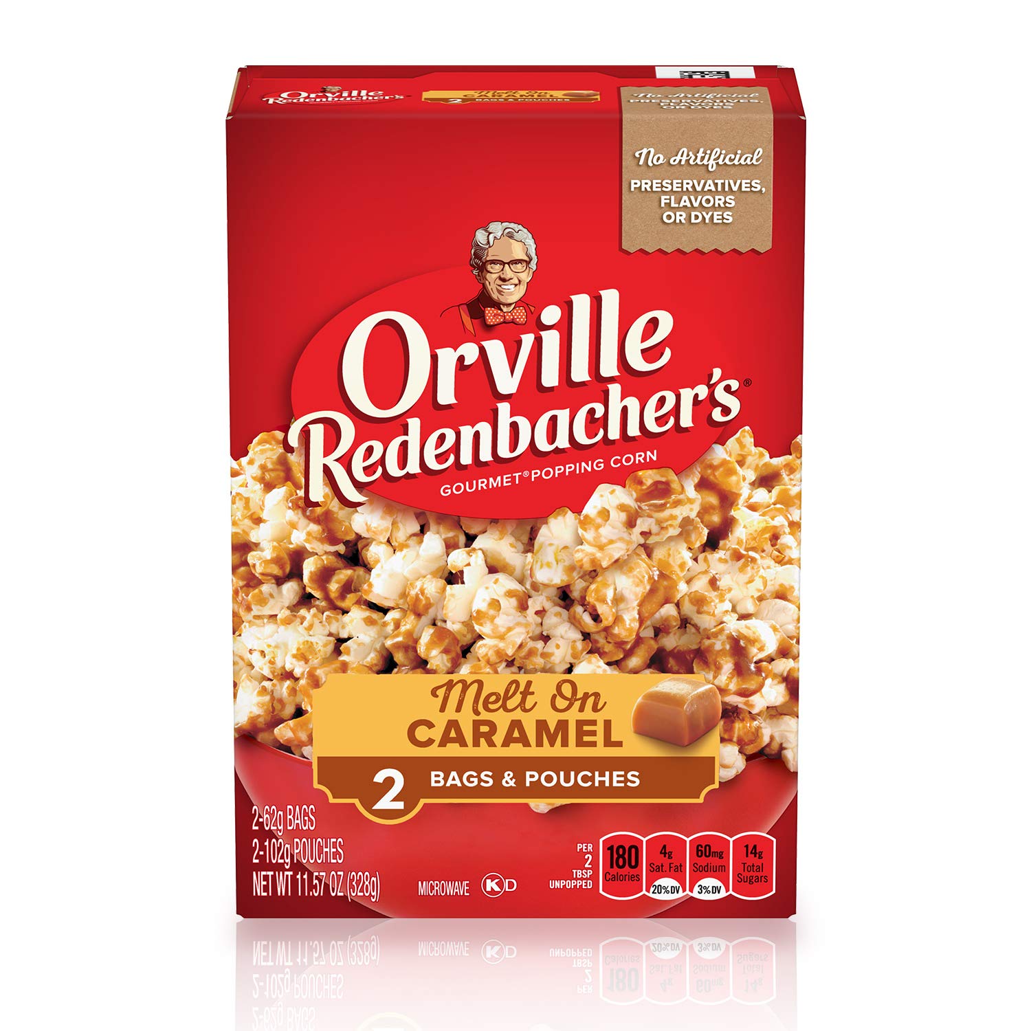Orville Redenbacher’s Microwave Popcorn, Butter Flavor, 3g Fiber Per Serving, 3.29 oz., 36-Count