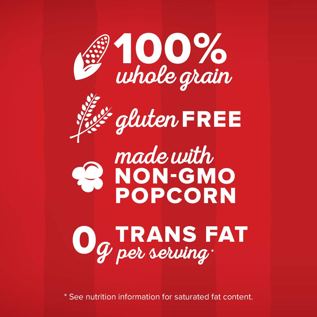 Orville Redenbacher’s Microwave Popcorn, Butter Flavor, 3g Fiber Per Serving, 3.29 oz., 36-Count