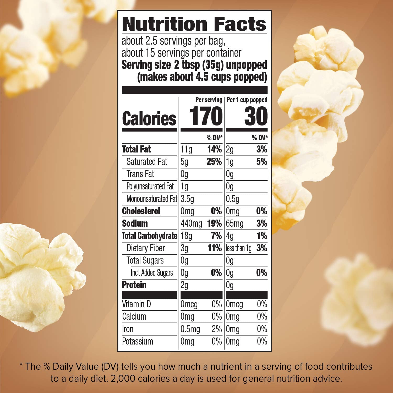 Orville Redenbacher’s Microwave Popcorn, Naturals Simply Salted Flavor, 3g Fiber Per Serving, 3.29 oz., 6-Count (6 Boxes)