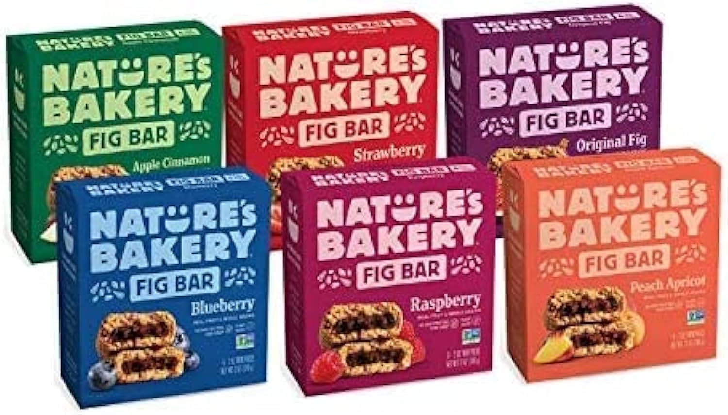 Nature’s Bakery Whole Wheat Fig Bars, Raspberry, Real Fruit, Vegan, Non-GMO, Snack bar, 1 box with 12 twin packs (12 twin packs)