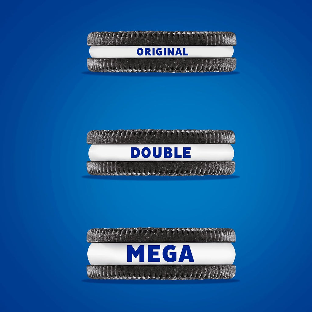 OREO Mega Stuf Chocolate Sandwich Cookies, Party Size, 1 lb 9.35 oz