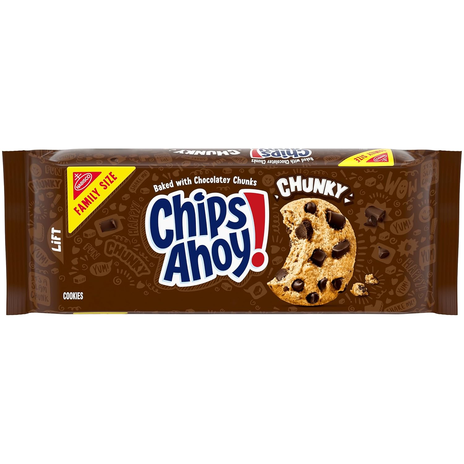 NABISCO CHIPS AHOY! CHIPS AHOY! Original Chocolate Chip Cookies, Party Size, 25.3 oz
