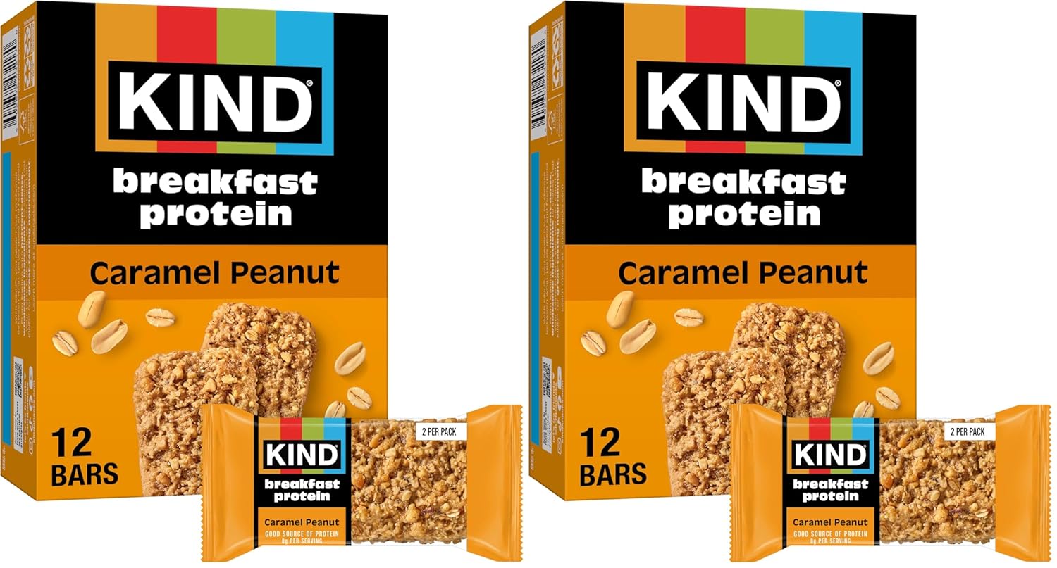 Kind, Bar Protein Breakfast Peanut Butter Banana Dark Chocolate 6 Count, 10.58 Ounce
