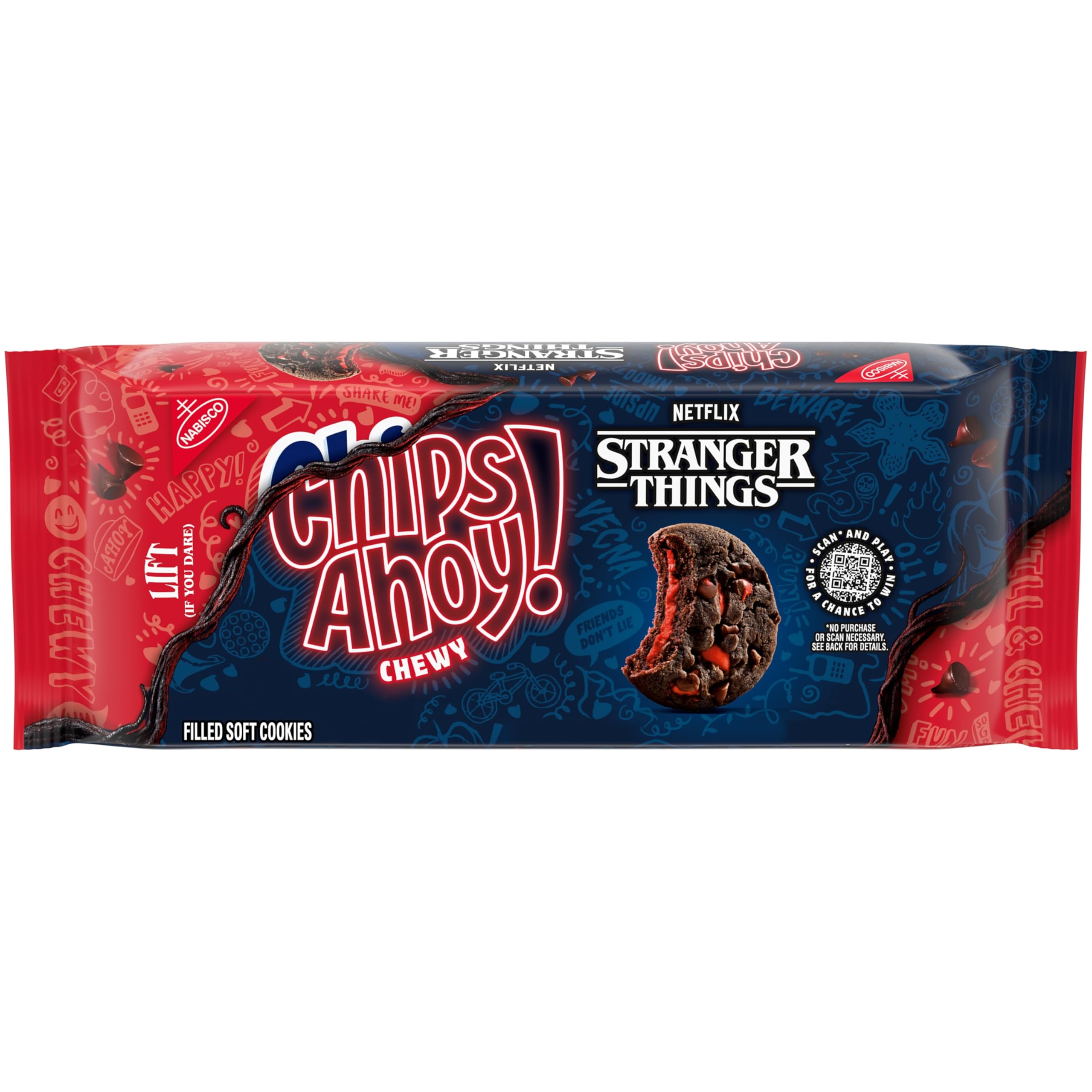 CHIPS AHOY! Galletas masticables con chispas de chocolate con Reese's Peanut Butter Cups, tamaño familiar, 14.25 oz