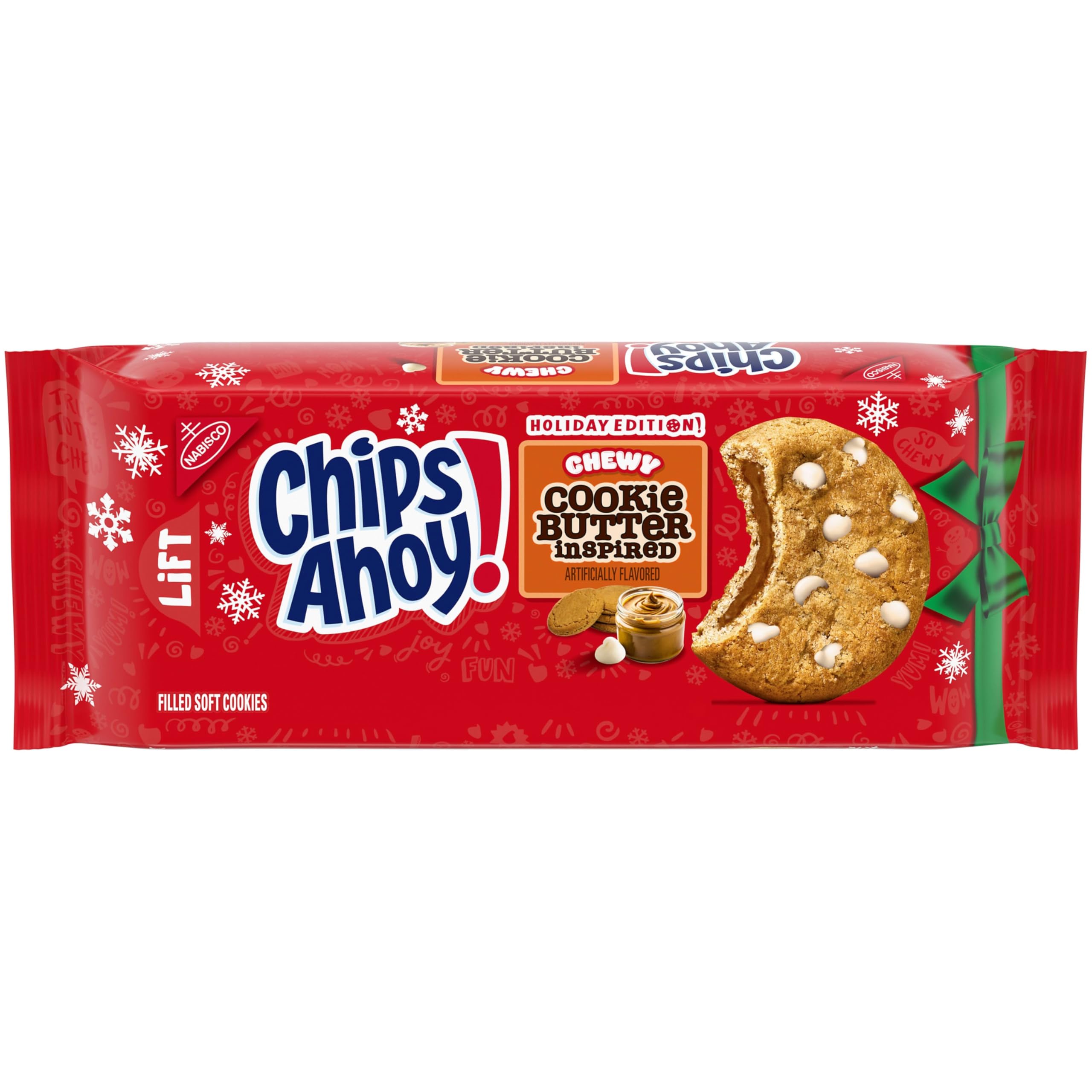 CHIPS AHOY! Galletas masticables con chispas de chocolate con Reese's Peanut Butter Cups, tamaño familiar, 14.25 oz