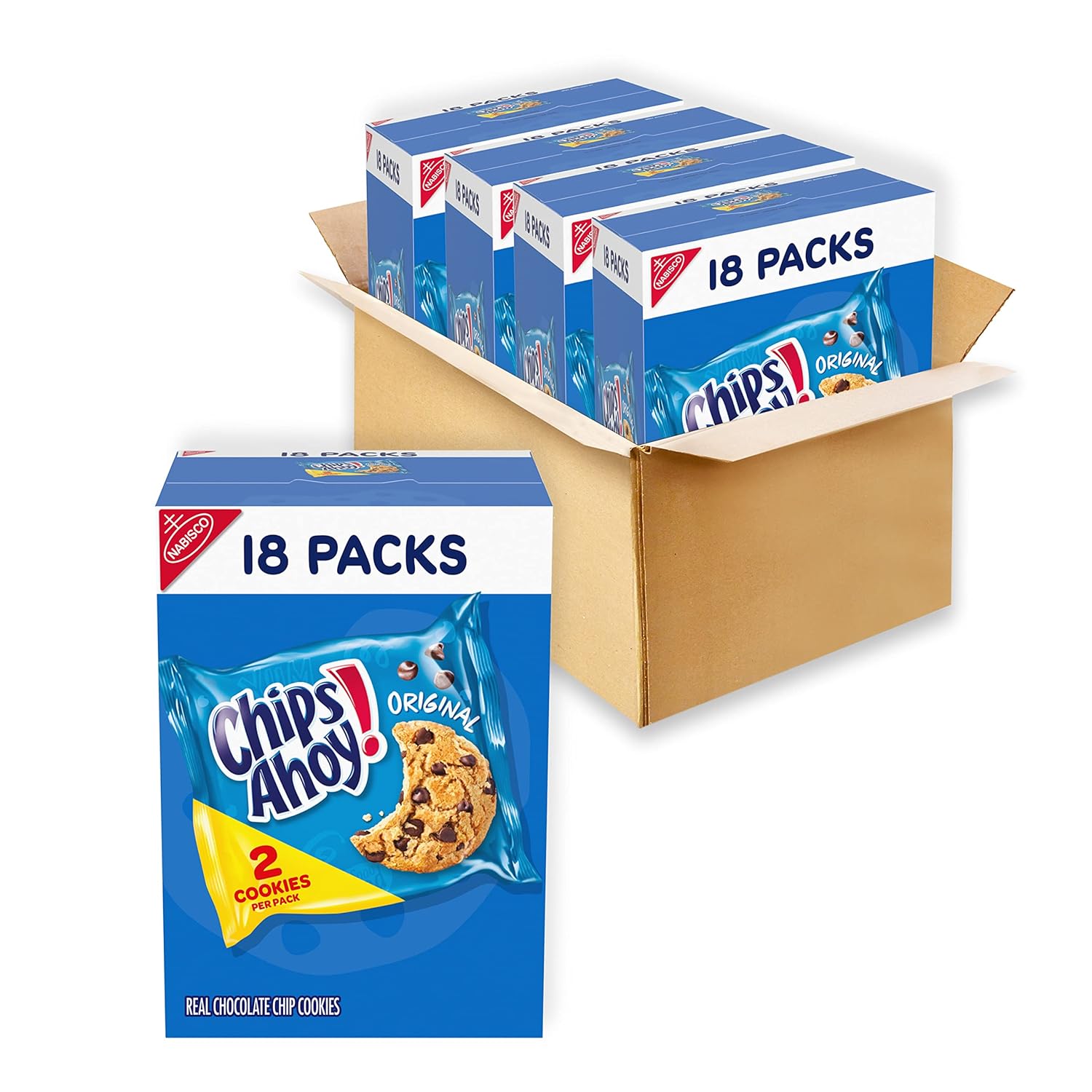 NABISCO CHIPS AHOY! CHIPS AHOY! Original Chocolate Chip Cookies, Party Size, 25.3 oz