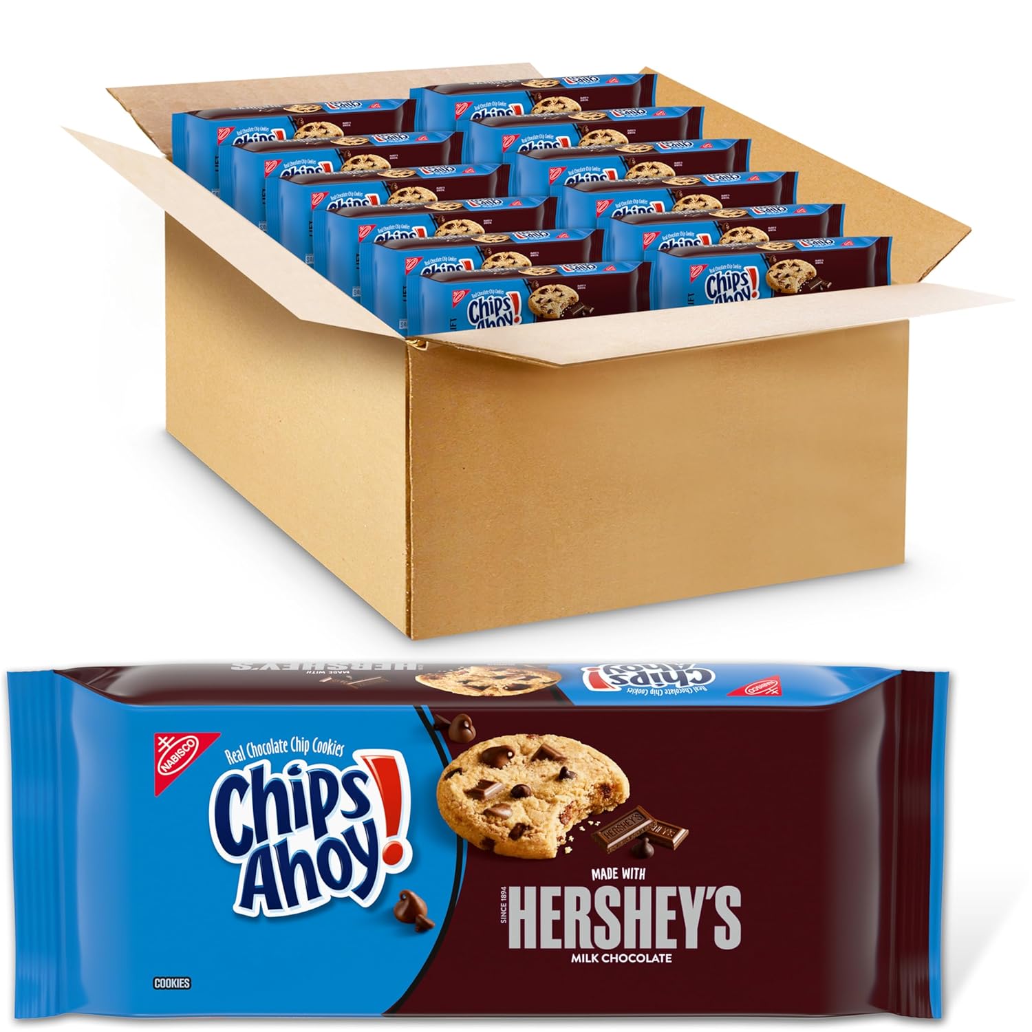 NABISCO CHIPS AHOY! CHIPS AHOY! Original Chocolate Chip Cookies, Party Size, 25.3 oz
