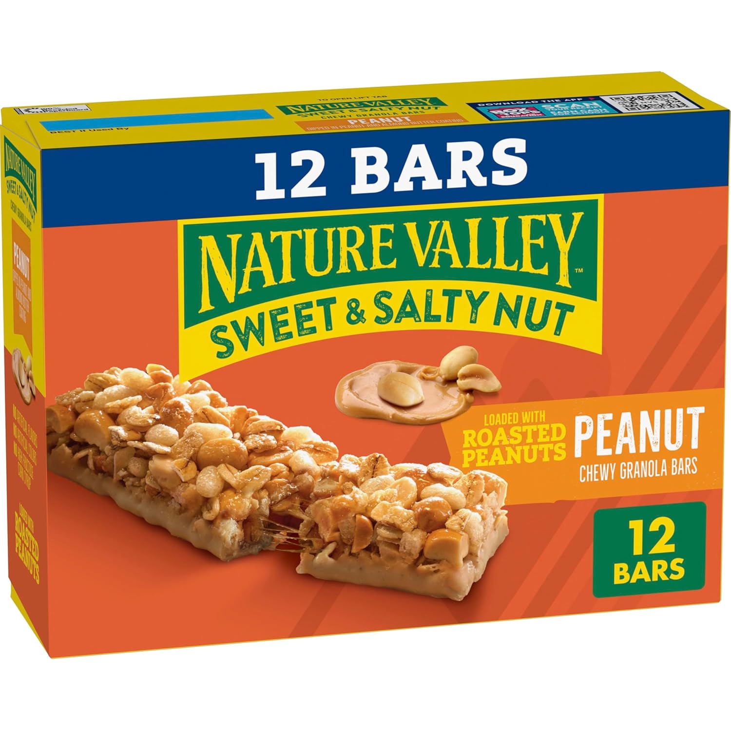Nature Valley Sweet and Salty Granola Bars, Peanut, 30 Bars, 36 OZ