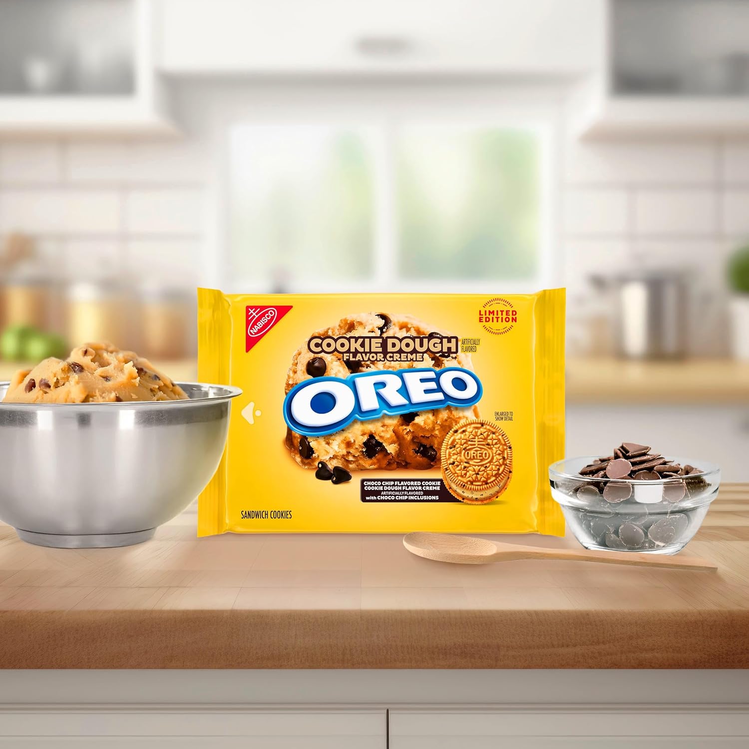 OREO Cookie Dough Creme Sandwich Cookies, Limited Edition, 10.68 oz