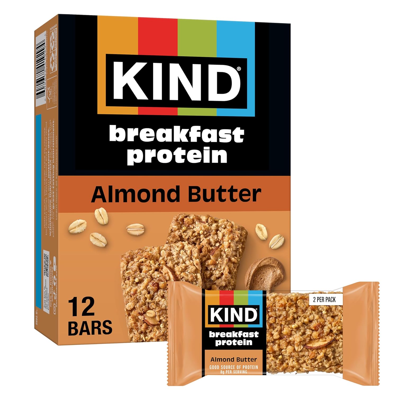 Kind, Bar Protein Breakfast Peanut Butter Banana Dark Chocolate 6 Count, 10.58 Ounce