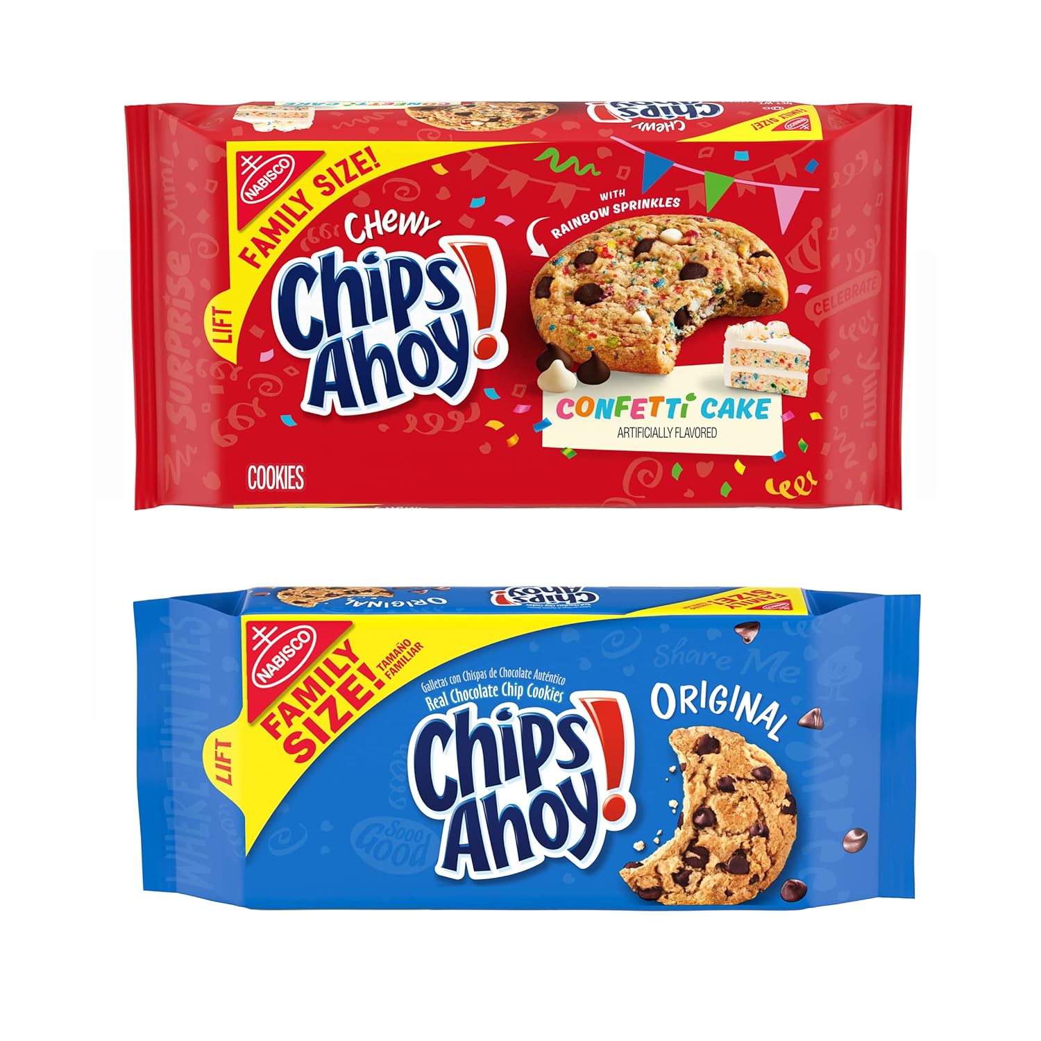 NABISCO CHIPS AHOY! CHIPS AHOY! Original Chocolate Chip Cookies, Party Size, 25.3 oz