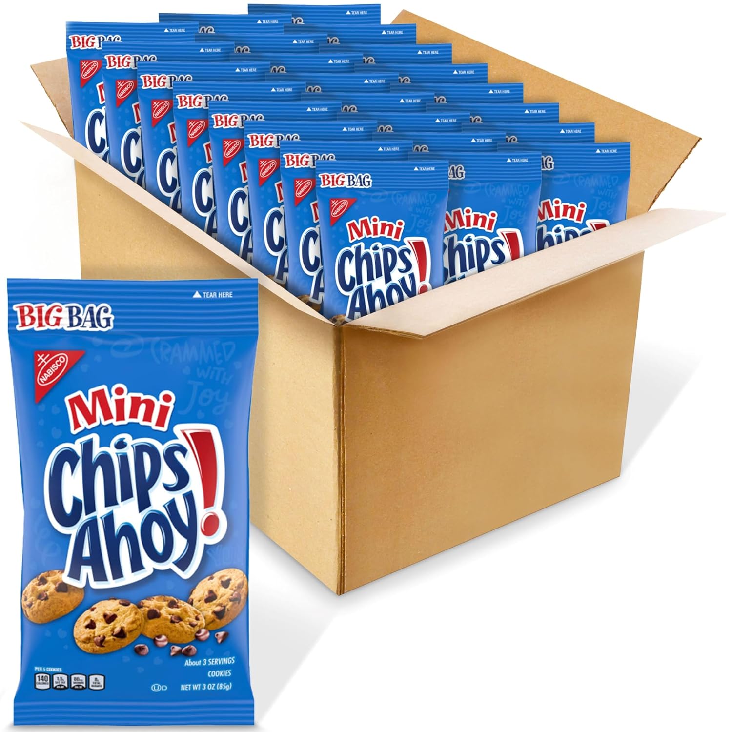 NABISCO CHIPS AHOY! CHIPS AHOY! Original Chocolate Chip Cookies, Party Size, 25.3 oz