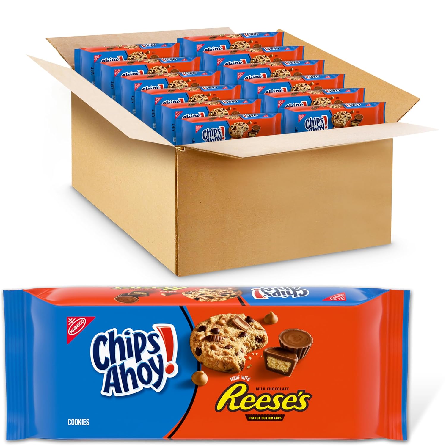 NABISCO CHIPS AHOY! CHIPS AHOY! Original Chocolate Chip Cookies, Party Size, 25.3 oz