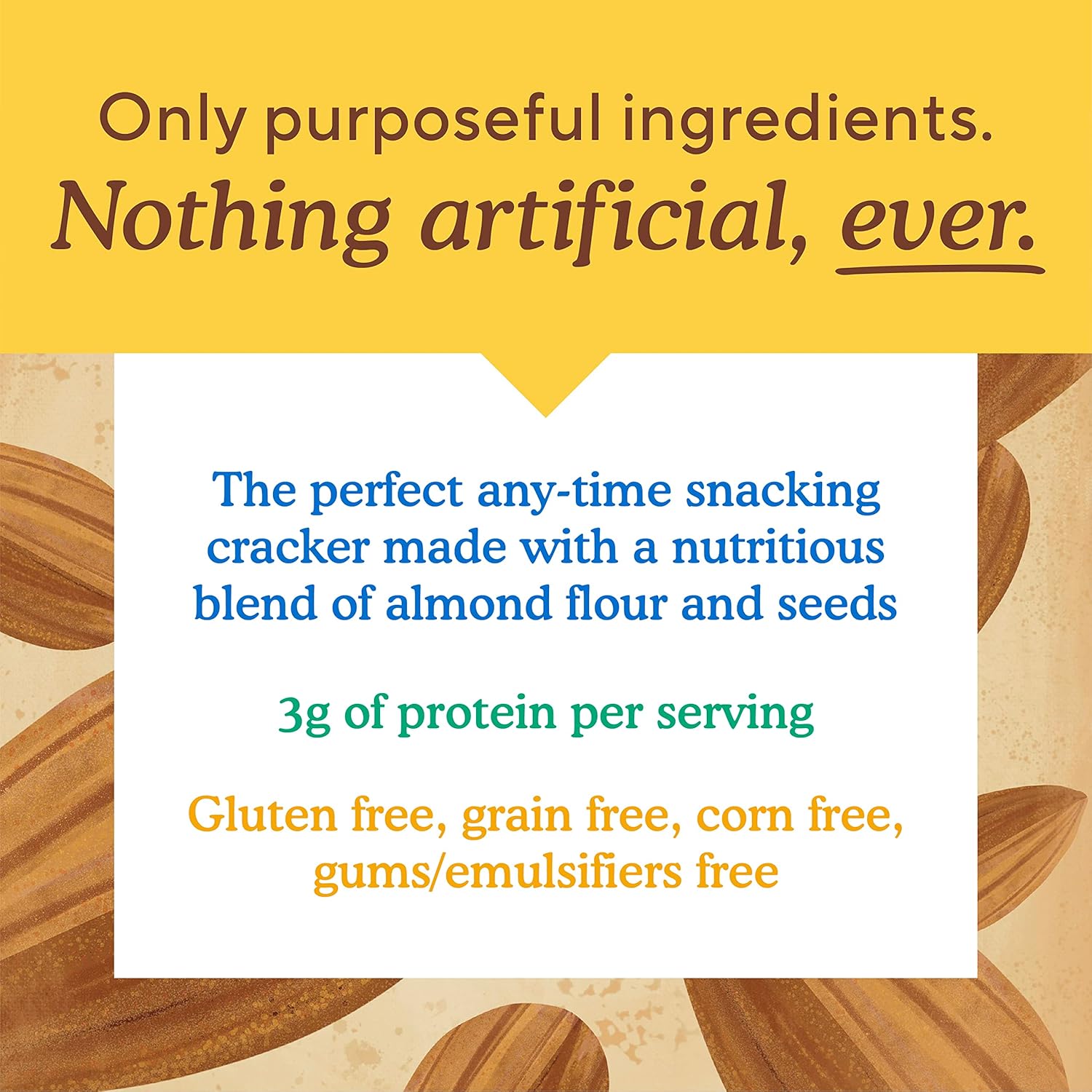 Simple Mills Almond Flour Crackers, Farmhouse Cheddar - Gluten Free, Healthy Snacks, Plant Based, 4.25 Ounce (Pack of 1)
