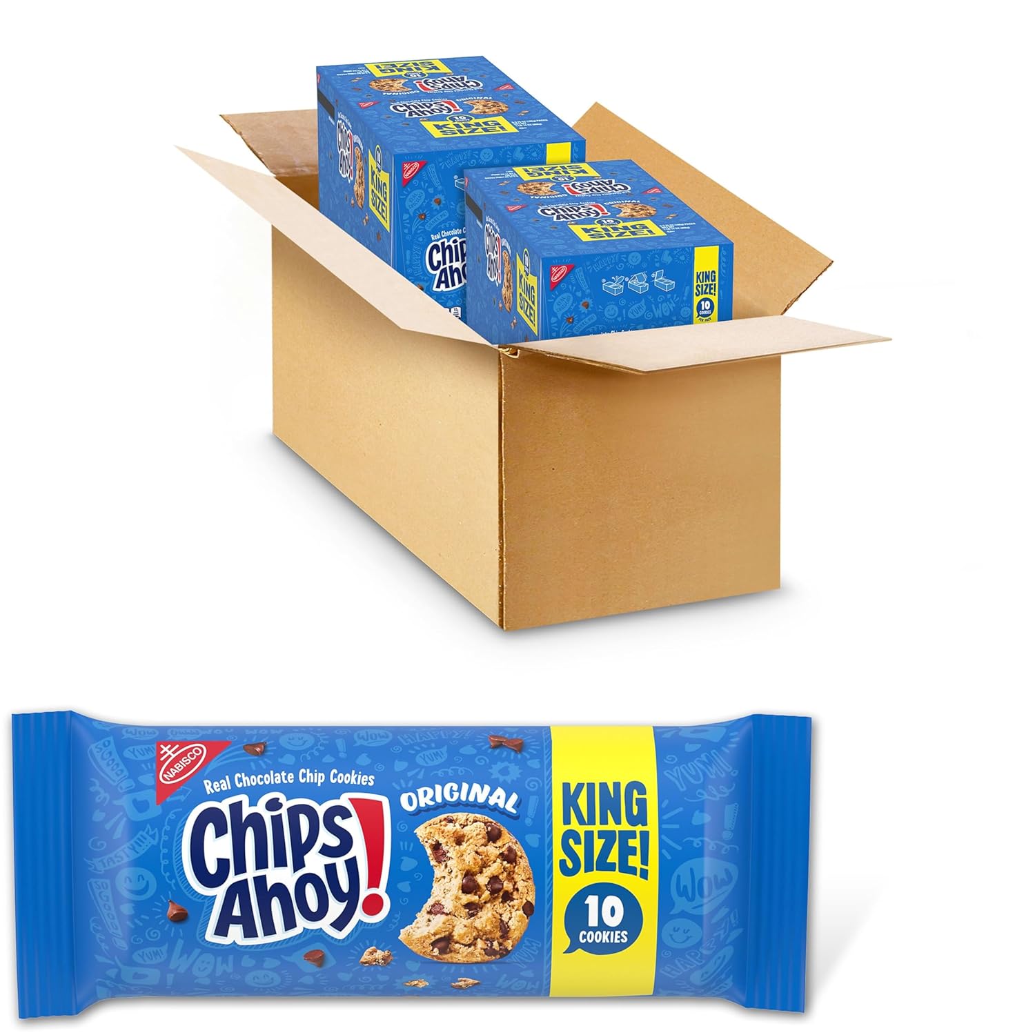 NABISCO CHIPS AHOY! CHIPS AHOY! Original Chocolate Chip Cookies, Party Size, 25.3 oz