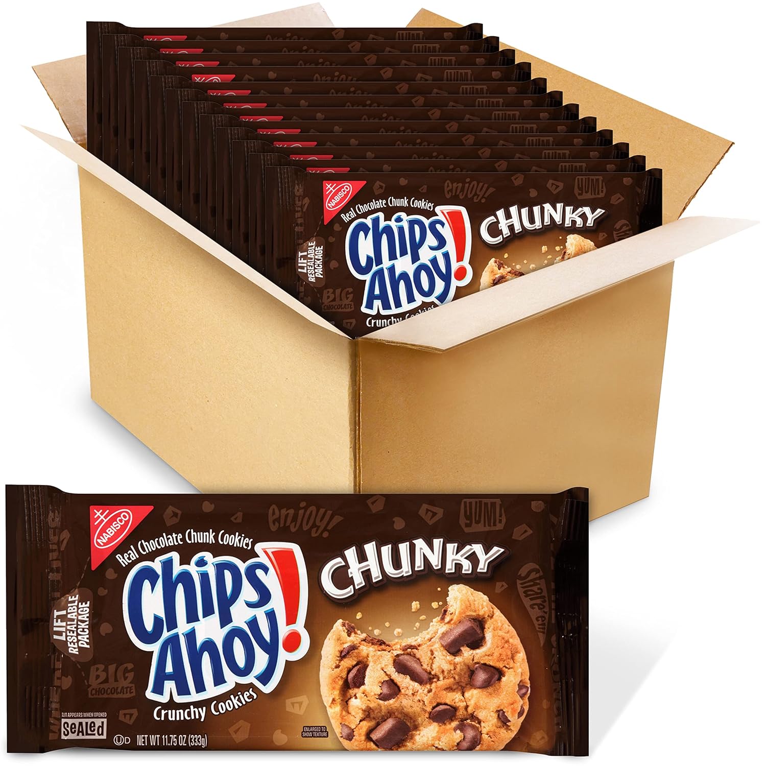 NABISCO CHIPS AHOY! CHIPS AHOY! Original Chocolate Chip Cookies, Party Size, 25.3 oz