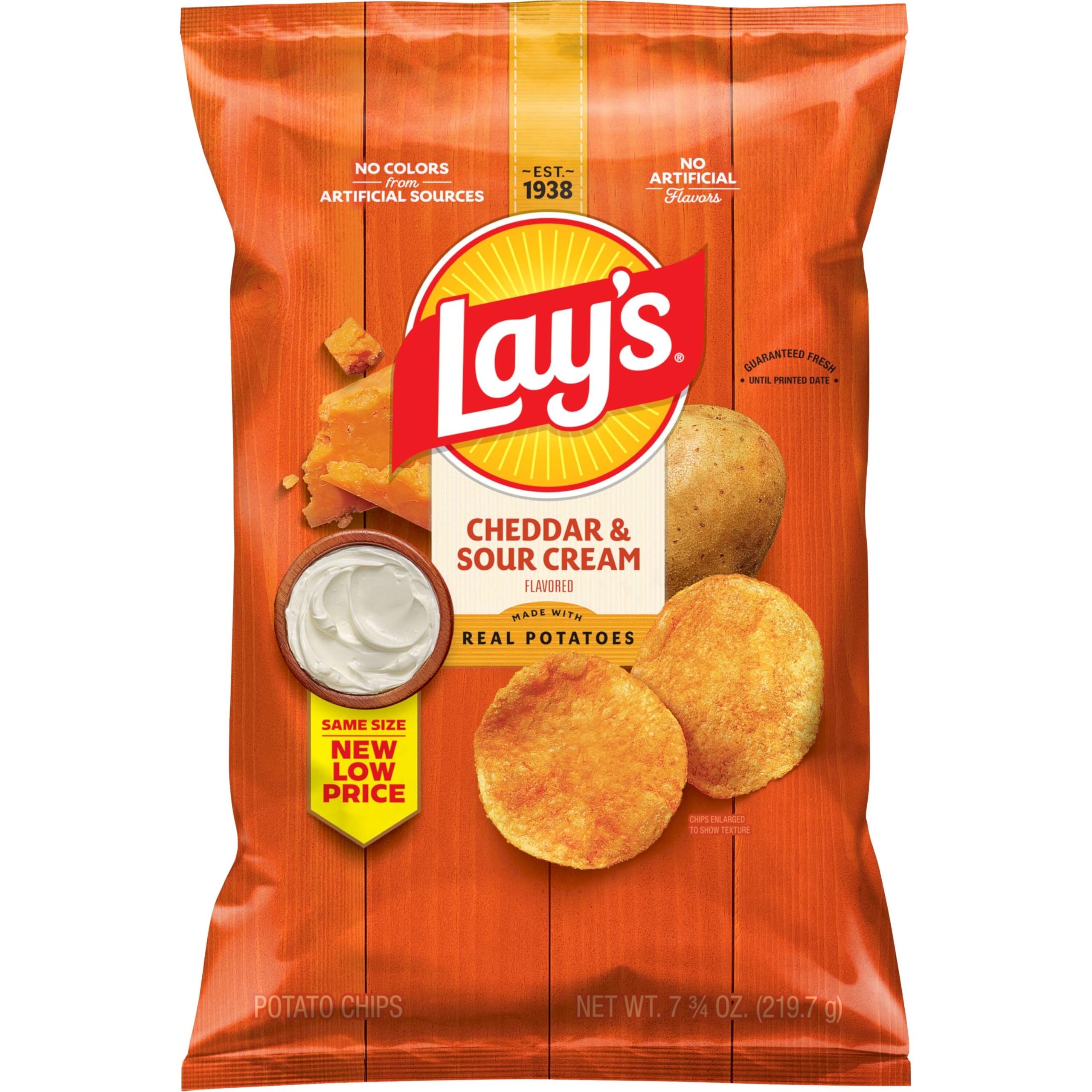 Lay's Classic Potato Chips Snacks, Gluten Free Chips, Party Size, 13oz Bag