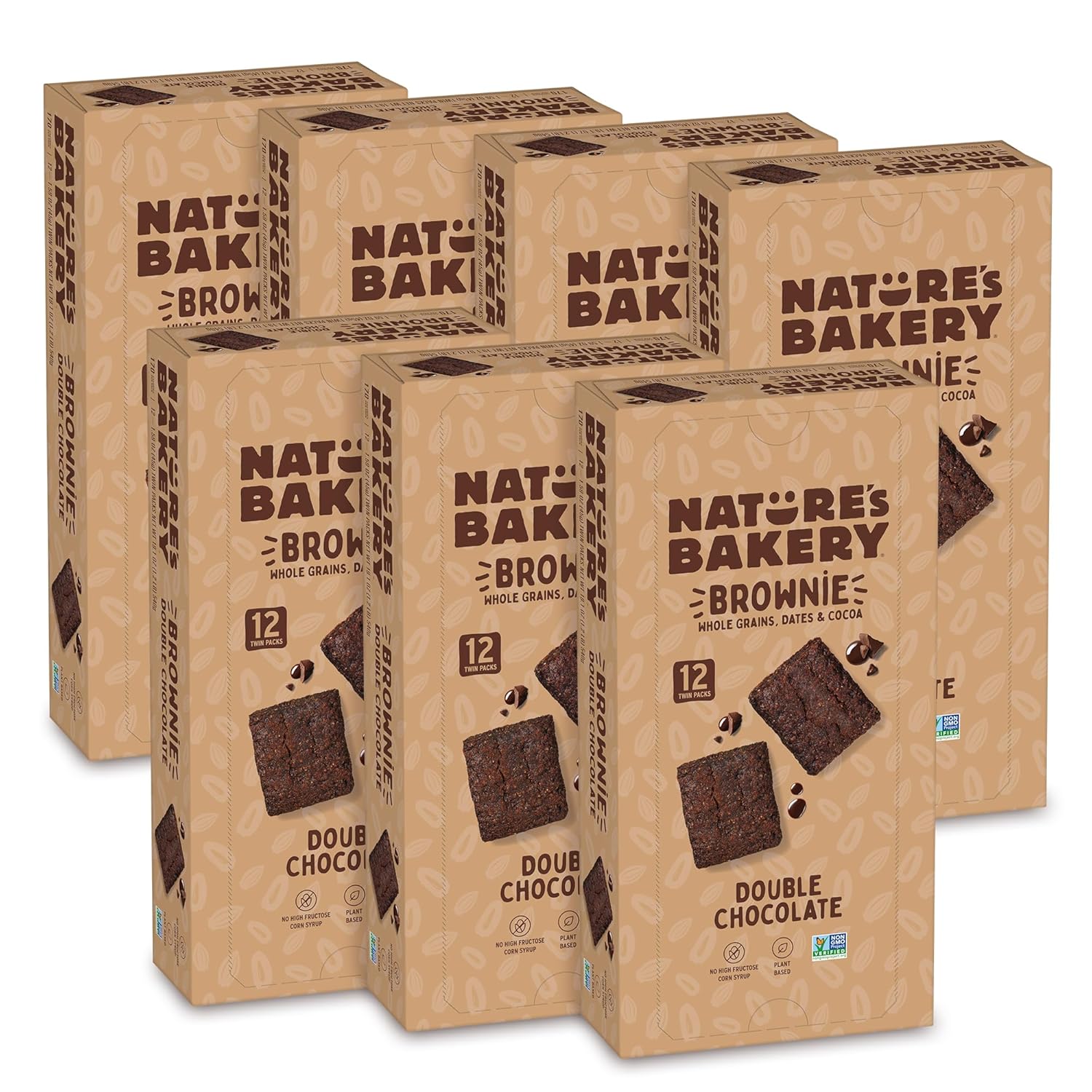 Nature’s Bakery Whole Wheat Fig Bars, Raspberry, Real Fruit, Vegan, Non-GMO, Snack bar, 1 box with 12 twin packs (12 twin packs)