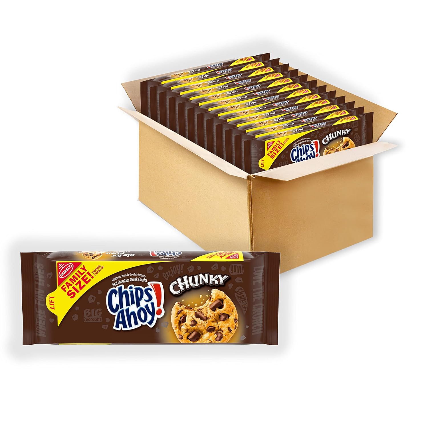 NABISCO CHIPS AHOY! CHIPS AHOY! Original Chocolate Chip Cookies, Party Size, 25.3 oz