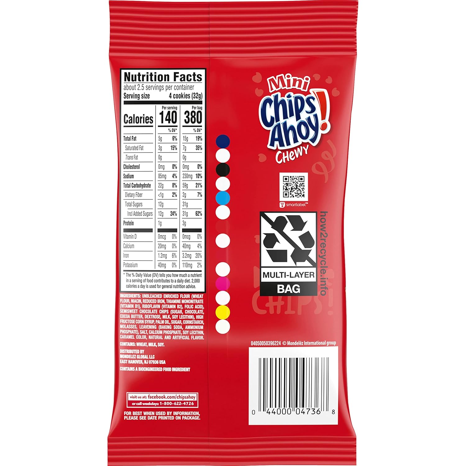 NABISCO CHIPS AHOY! CHIPS AHOY! Original Chocolate Chip Cookies, Party Size, 25.3 oz