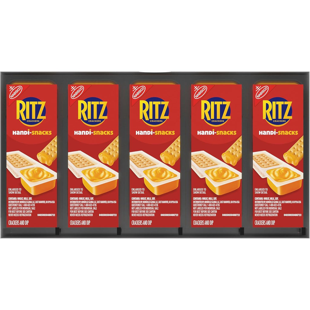 Handi-Snacks RITZ Crackers 'N Cheesy Dip Snack Packs, 20 Snack Packs