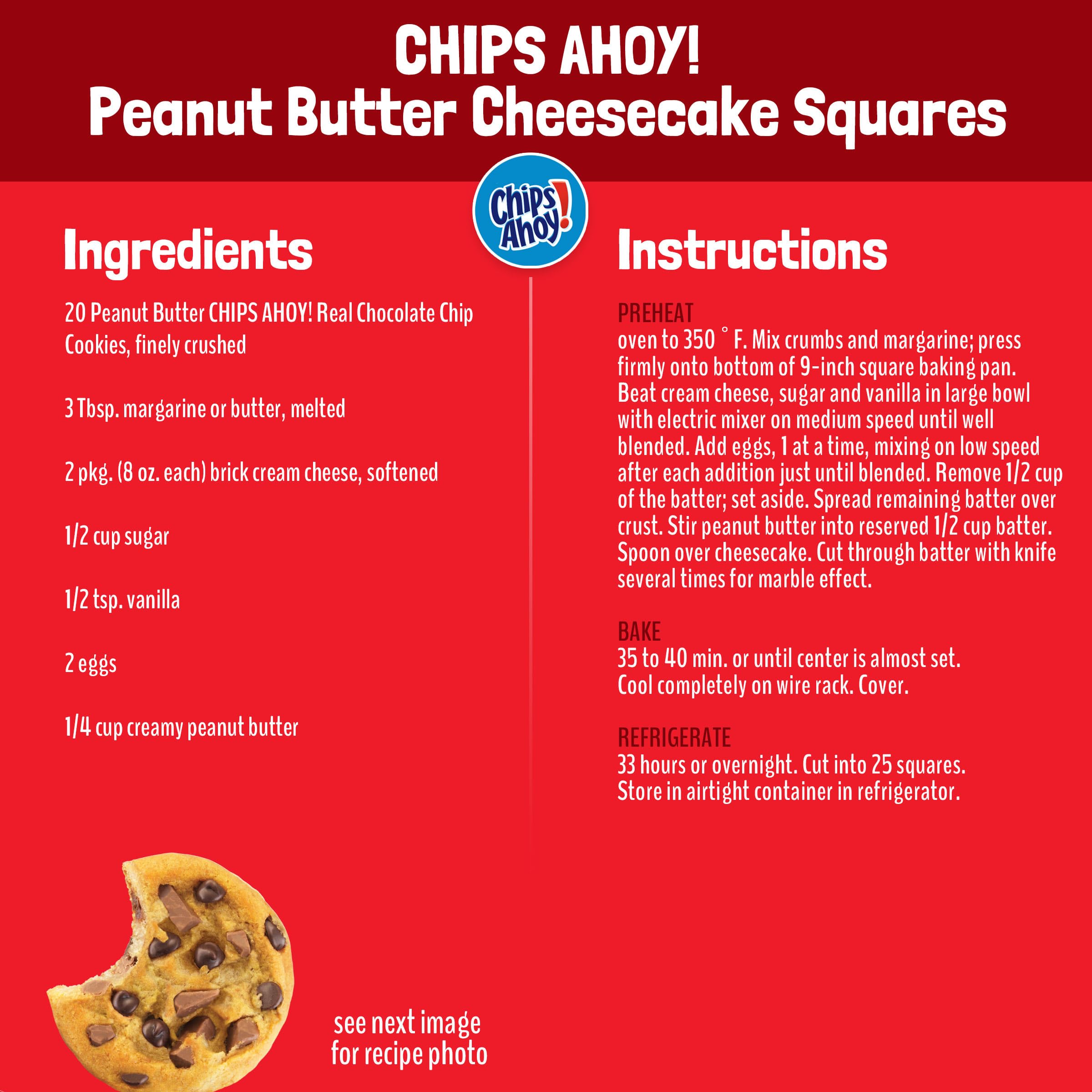 CHIPS AHOY! Galletas masticables con chispas de chocolate con Reese's Peanut Butter Cups, tamaño familiar, 14.25 oz