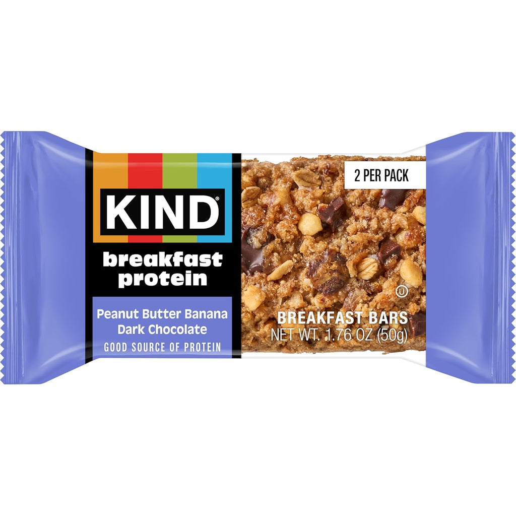 Kind, Bar Protein Breakfast Peanut Butter Banana Dark Chocolate 6 Count, 10.58 Ounce