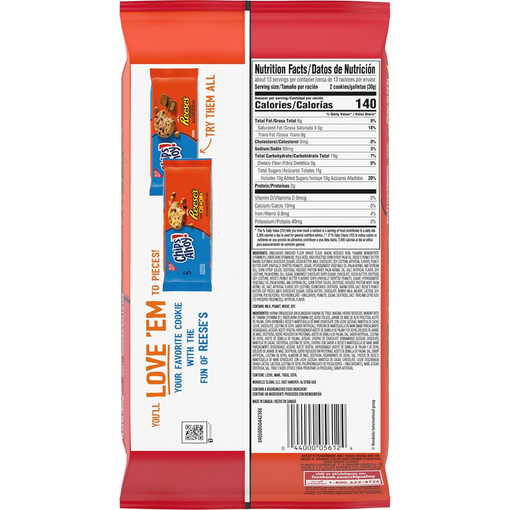 NABISCO CHIPS AHOY! CHIPS AHOY! Original Chocolate Chip Cookies, Party Size, 25.3 oz