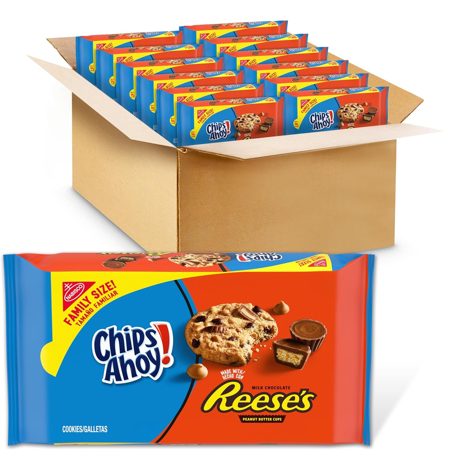 NABISCO CHIPS AHOY! CHIPS AHOY! Original Chocolate Chip Cookies, Party Size, 25.3 oz