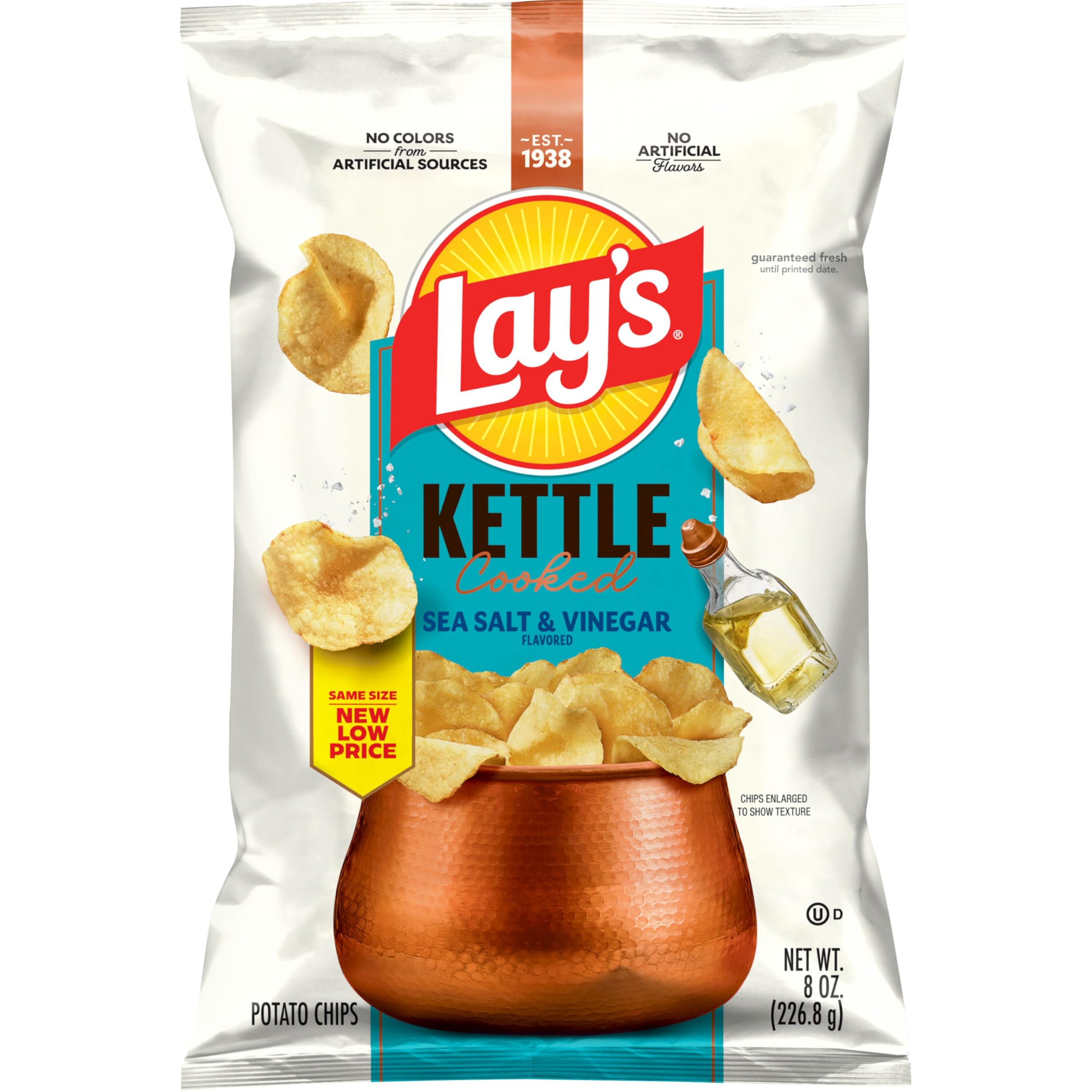 Lay's Classic Potato Chips Snacks, Gluten Free Chips, Party Size, 13oz Bag