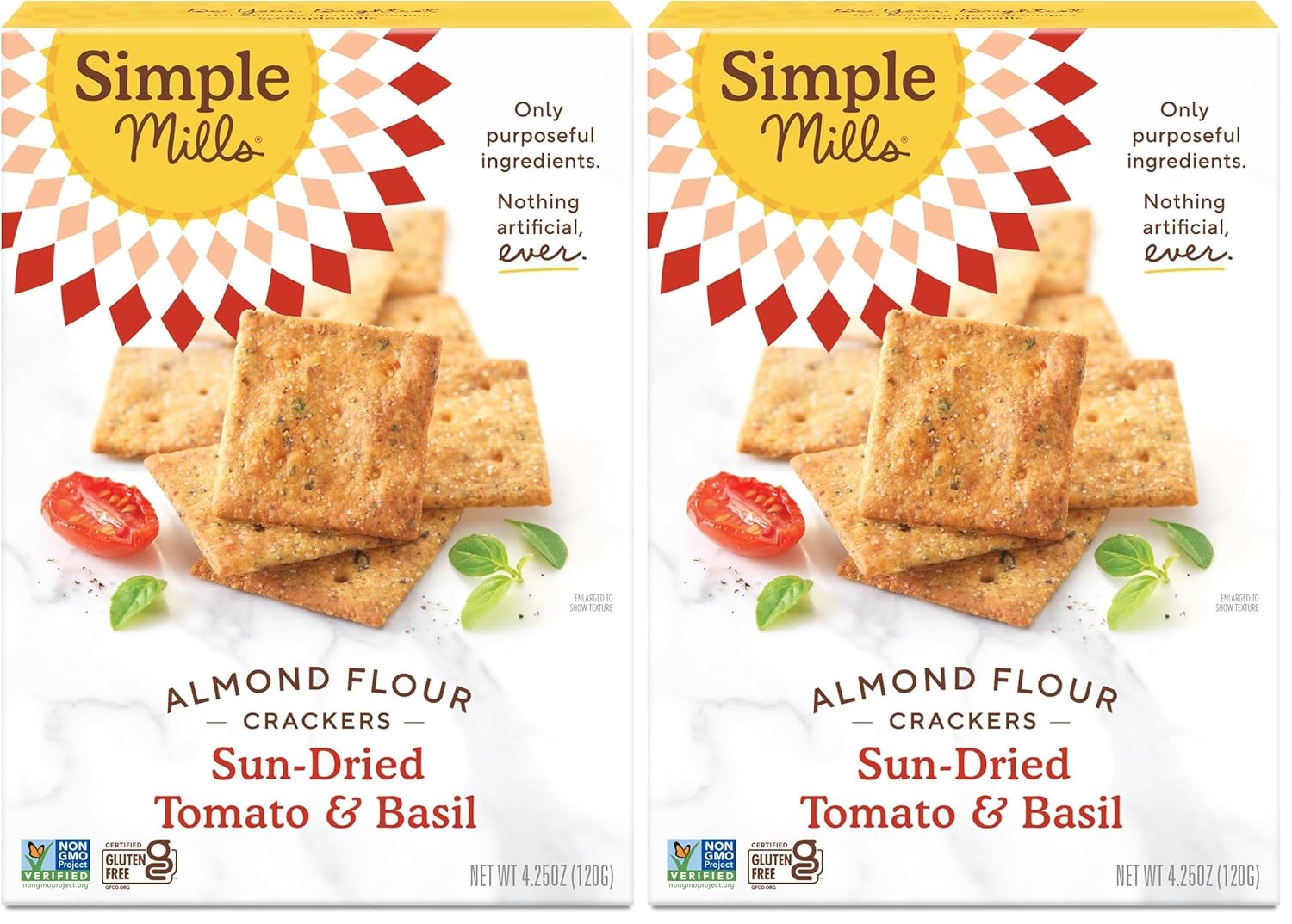 Simple Mills Almond Flour Crackers, Farmhouse Cheddar - Gluten Free, Healthy Snacks, Plant Based, 4.25 Ounce (Pack of 1)