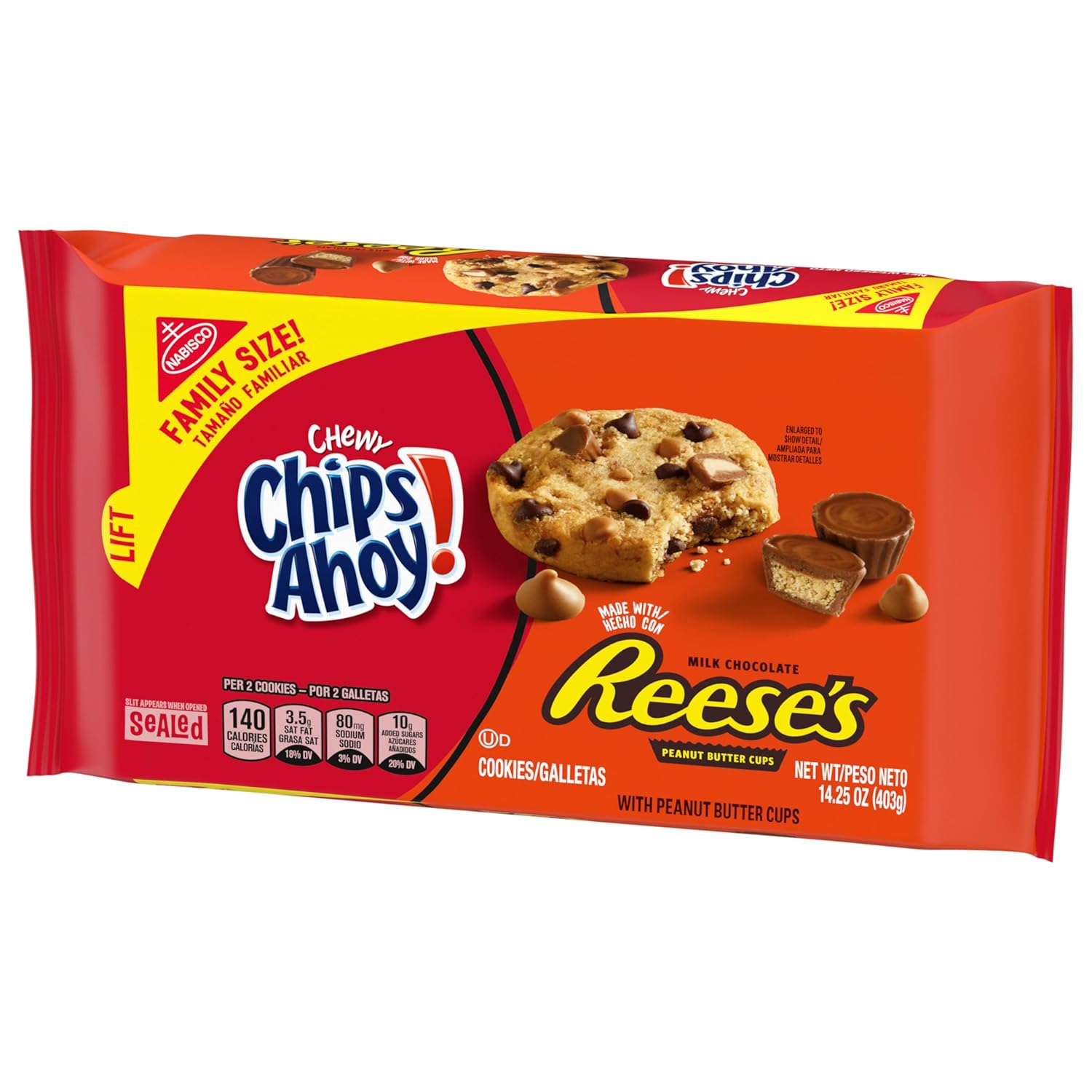 NABISCO CHIPS AHOY! CHIPS AHOY! Original Chocolate Chip Cookies, Party Size, 25.3 oz