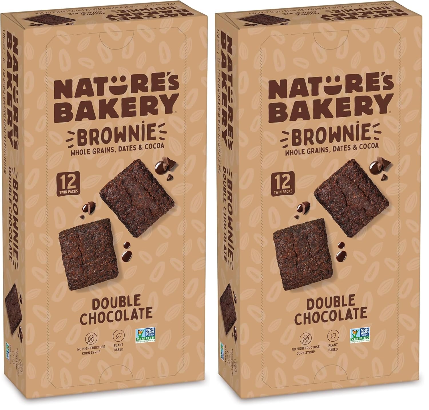 Nature’s Bakery Whole Wheat Fig Bars, Raspberry, Real Fruit, Vegan, Non-GMO, Snack bar, 1 box with 12 twin packs (12 twin packs)