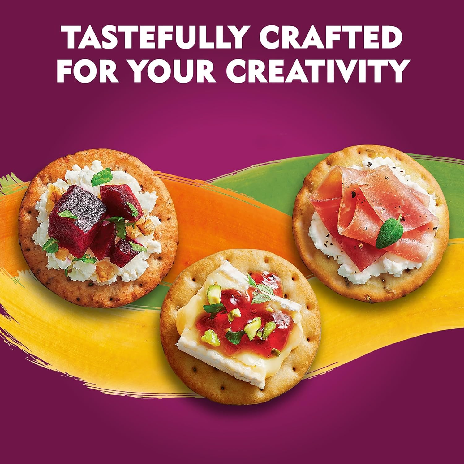 Toasteds Crackers, Cracker Collection, Lunch Snacks, Variety Pack, 12oz Box (1 Box)