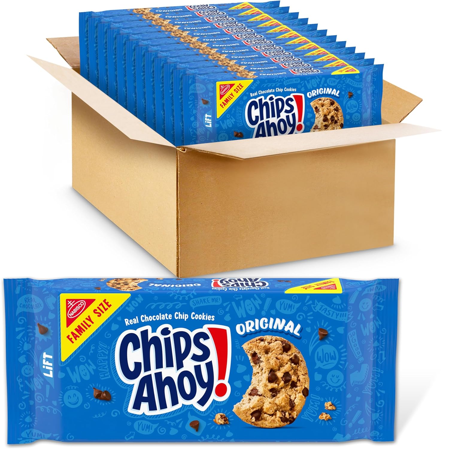 NABISCO CHIPS AHOY! CHIPS AHOY! Original Chocolate Chip Cookies, Party Size, 25.3 oz