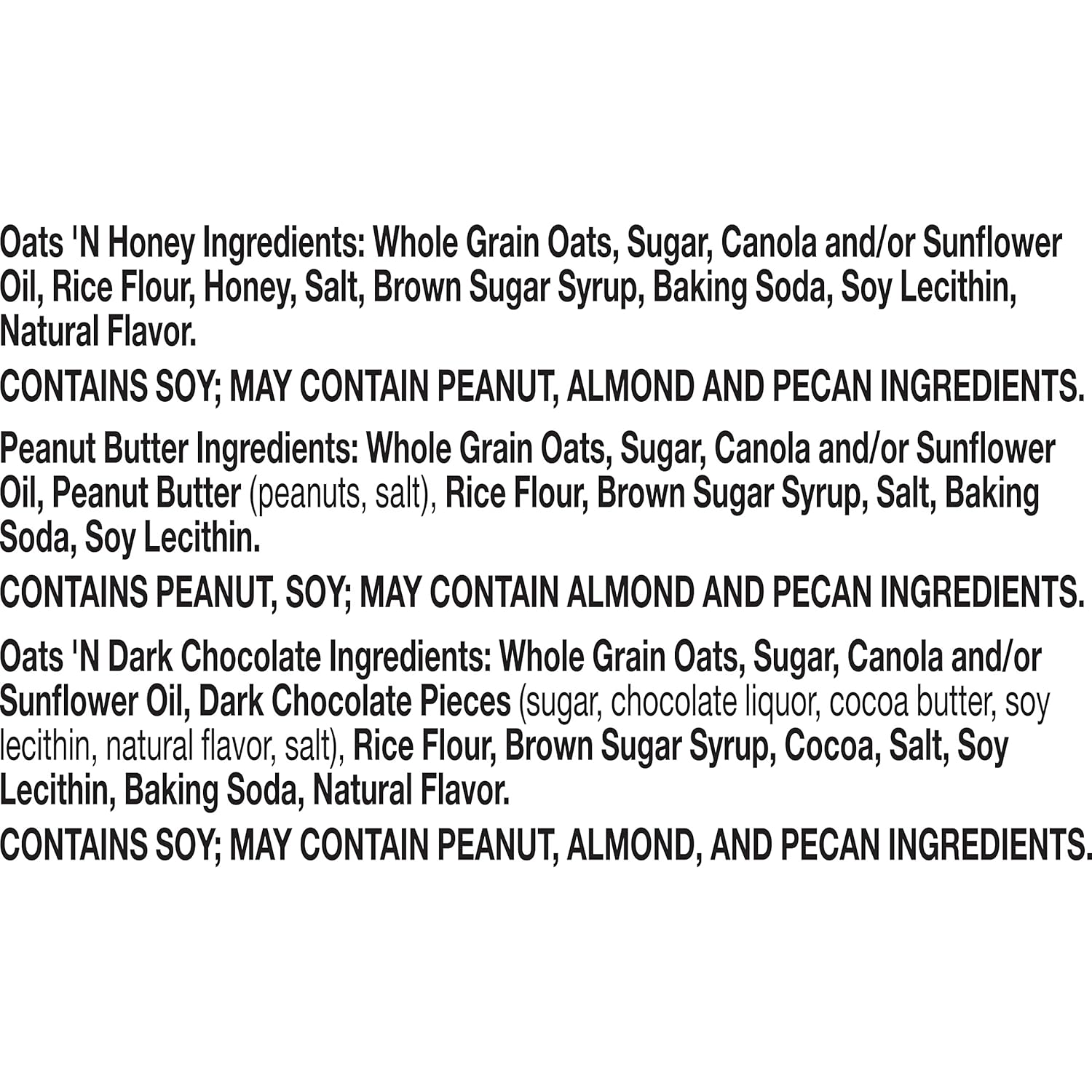 Nature Valley Crunchy Granola Bars, Value Pack, 60 Bars, 44.7 OZ Count (30 Pouches)