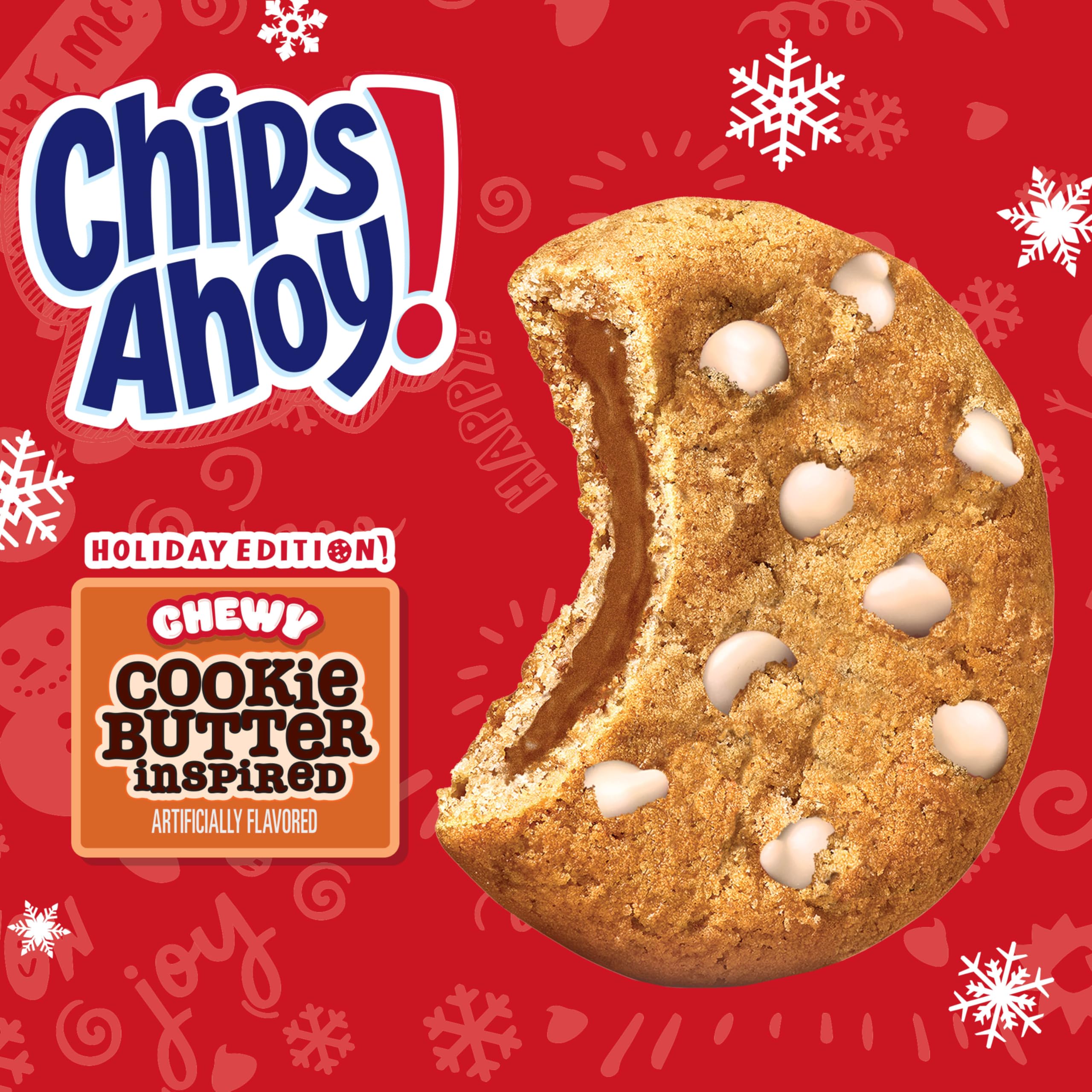 CHIPS AHOY! Galletas masticables con chispas de chocolate con Reese's Peanut Butter Cups, tamaño familiar, 14.25 oz