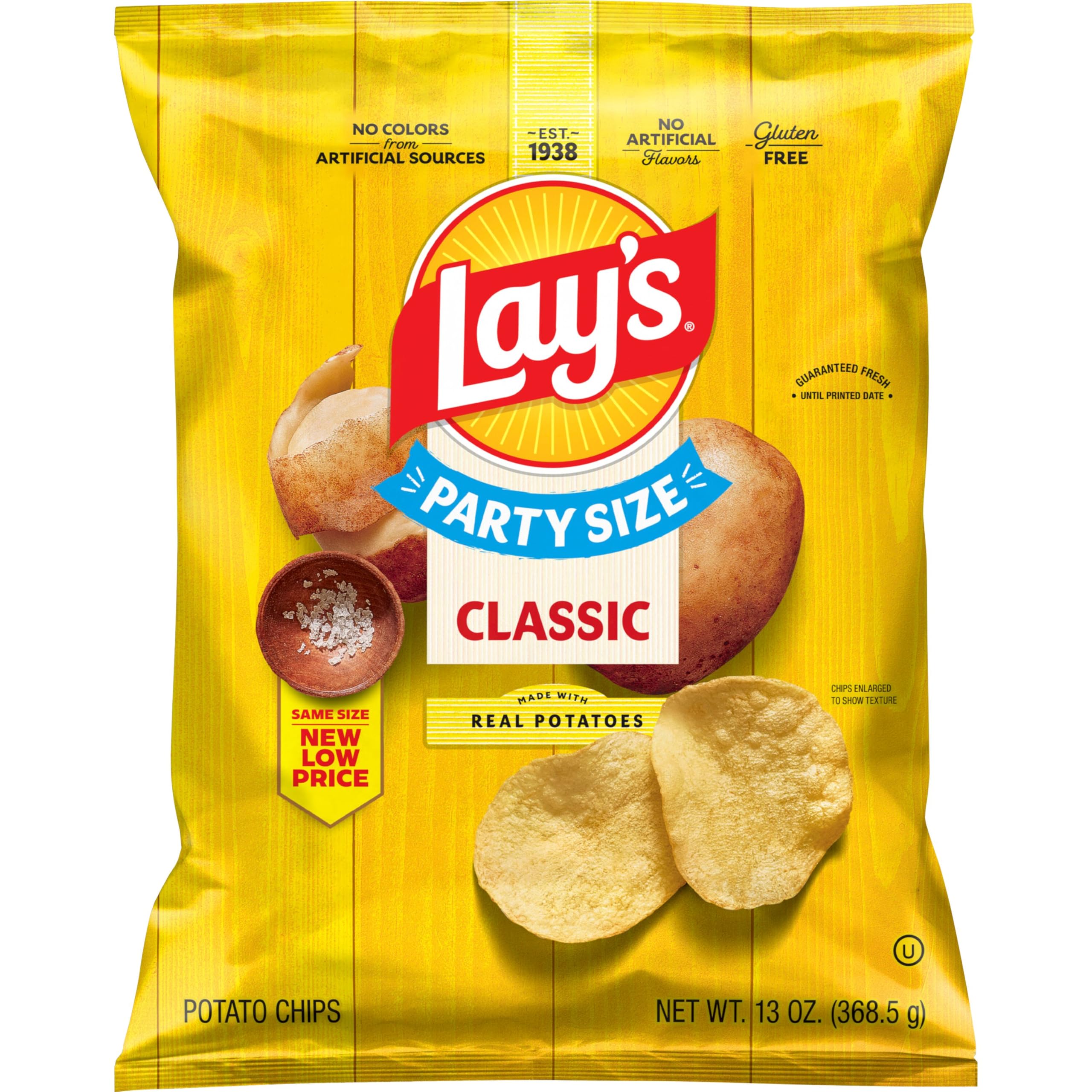 Lay's Potato Chips, Sour Cream & Onion Flavored, 12.5 Oz
