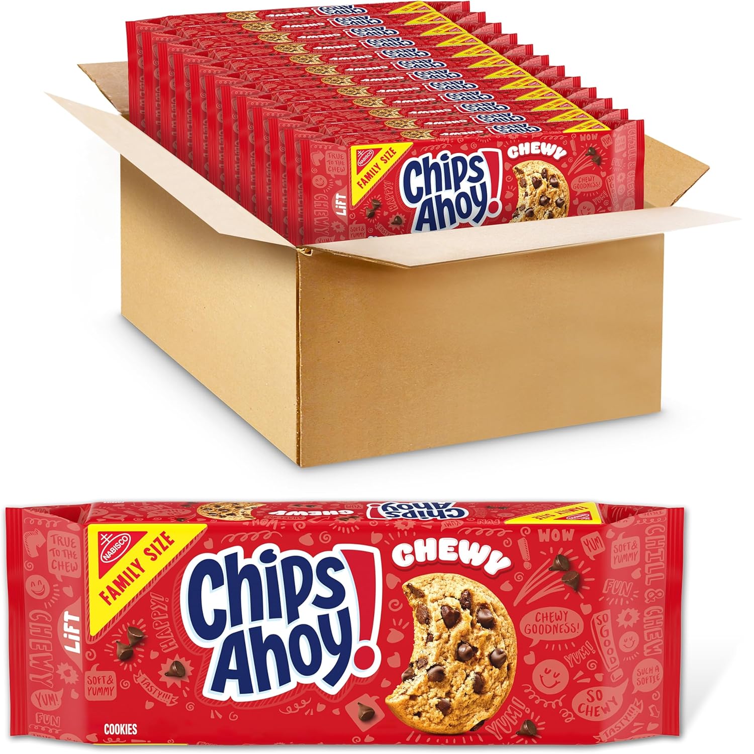 NABISCO CHIPS AHOY! CHIPS AHOY! Original Chocolate Chip Cookies, Party Size, 25.3 oz
